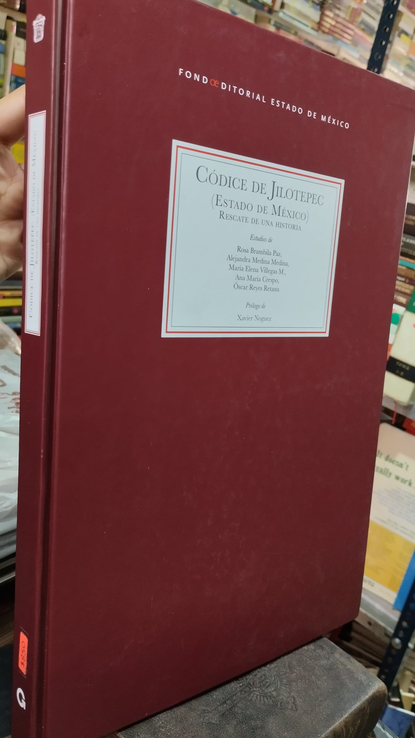 CODICE DE JILOTEPEC ESTADO DE MEXICO RESCATE DE UNA HISTORIA POR ROSA BRAMBILIA PAZ LIBRO USADO ANTIGUO ALDAMA