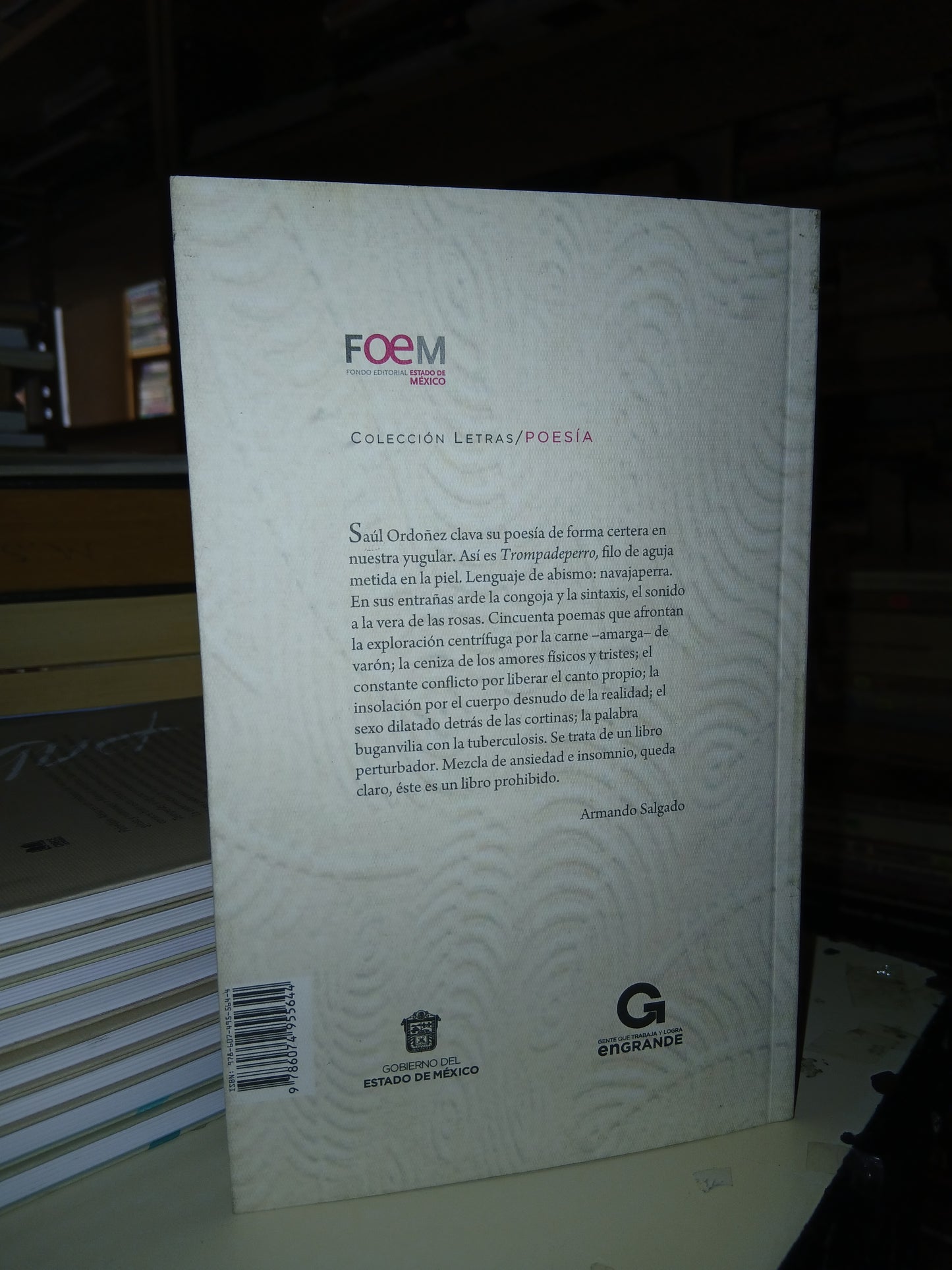 TROMPADEPERRO POR SAÚL ORDOÑEZ USADO POESÍA LITERARIO 207