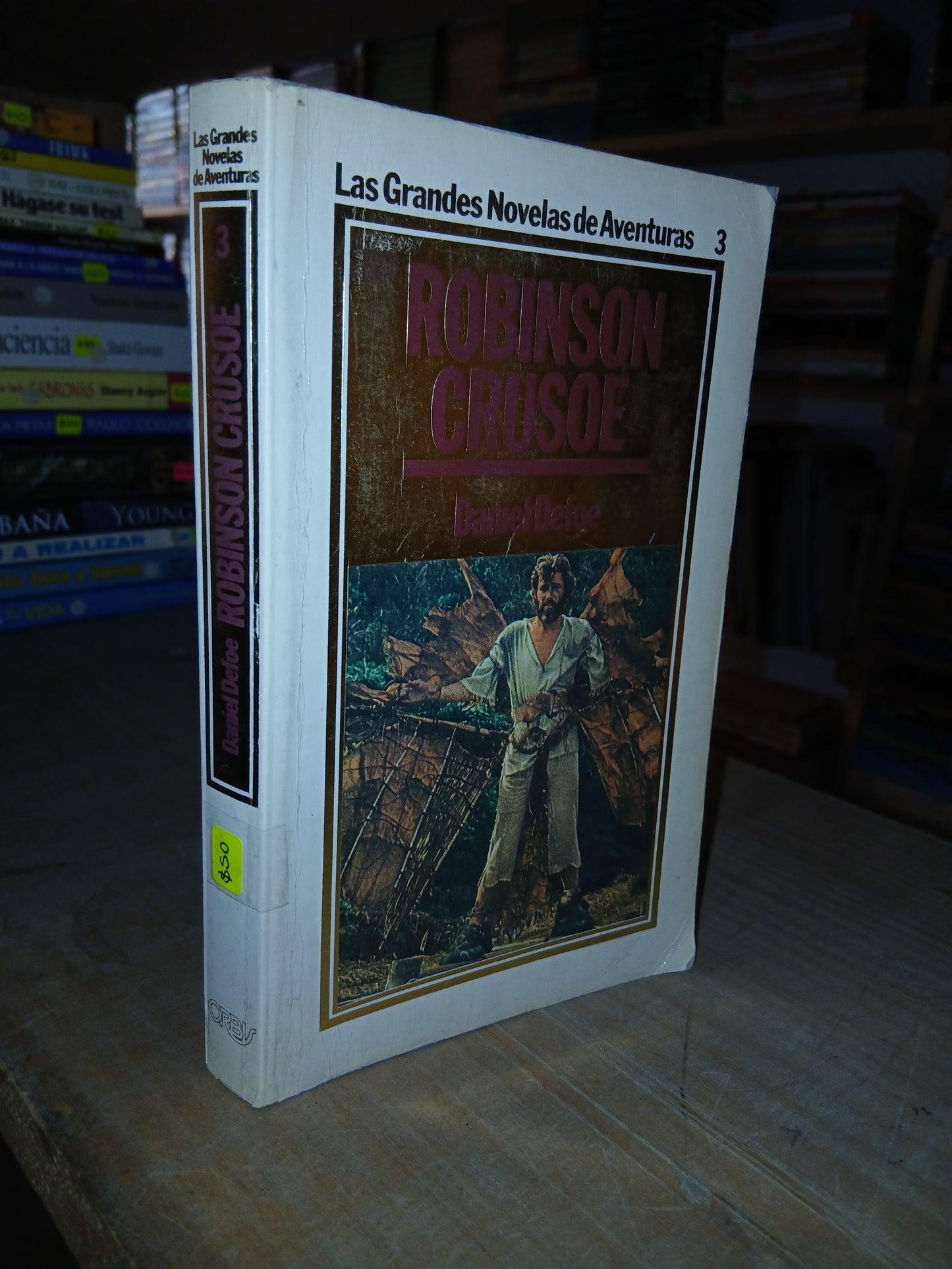 ROBINSON CRUSOE POR DANIEL DEFOE USADO NOVELA LITERARIO 207