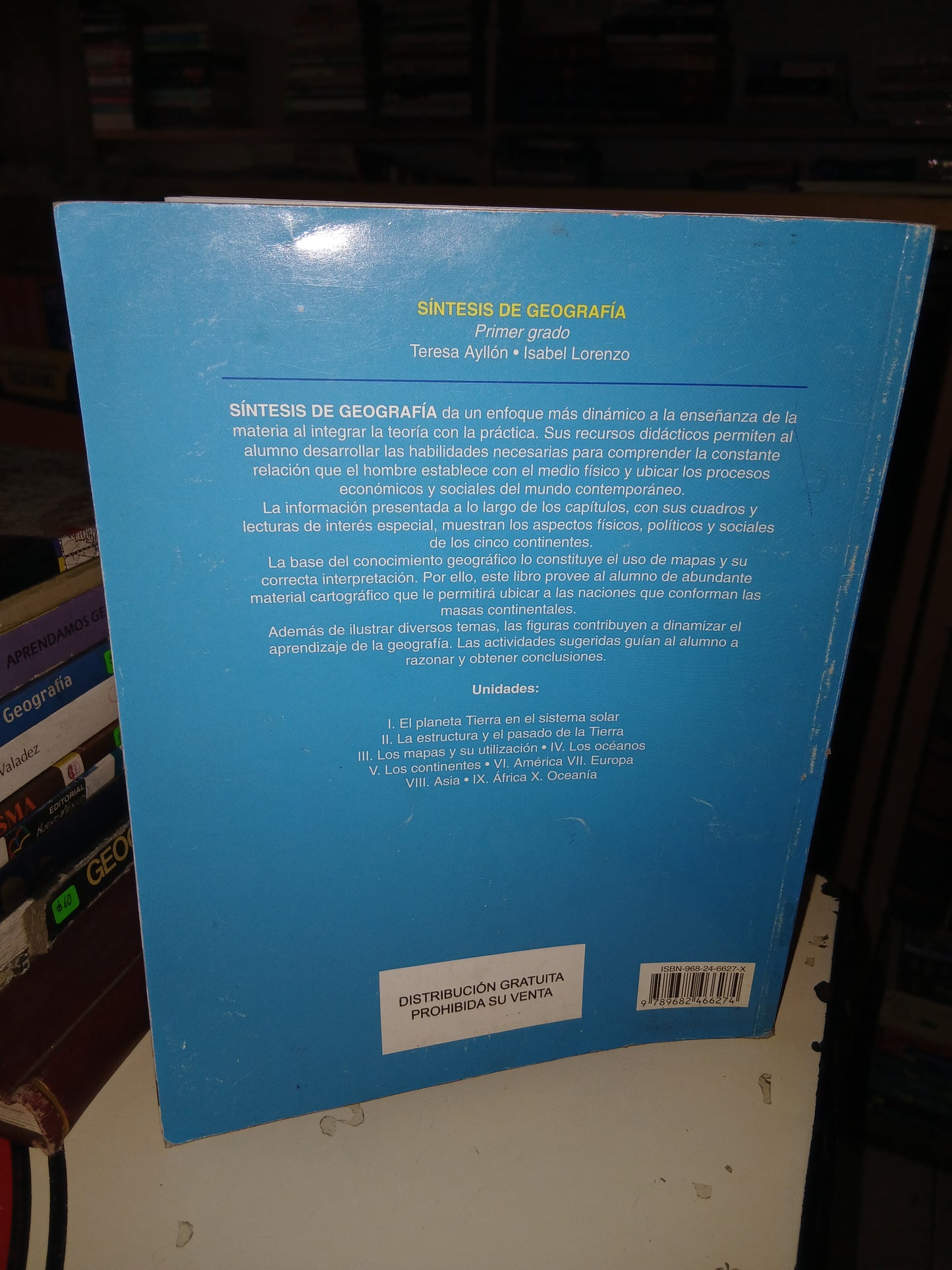 SÍNTESIS DE GEOGRAFÍA PRIMER GRADO POR TERESA AYLLÓN E ISABEL LORENZO USADO GEOGRAFÍA LITERARIO 207
