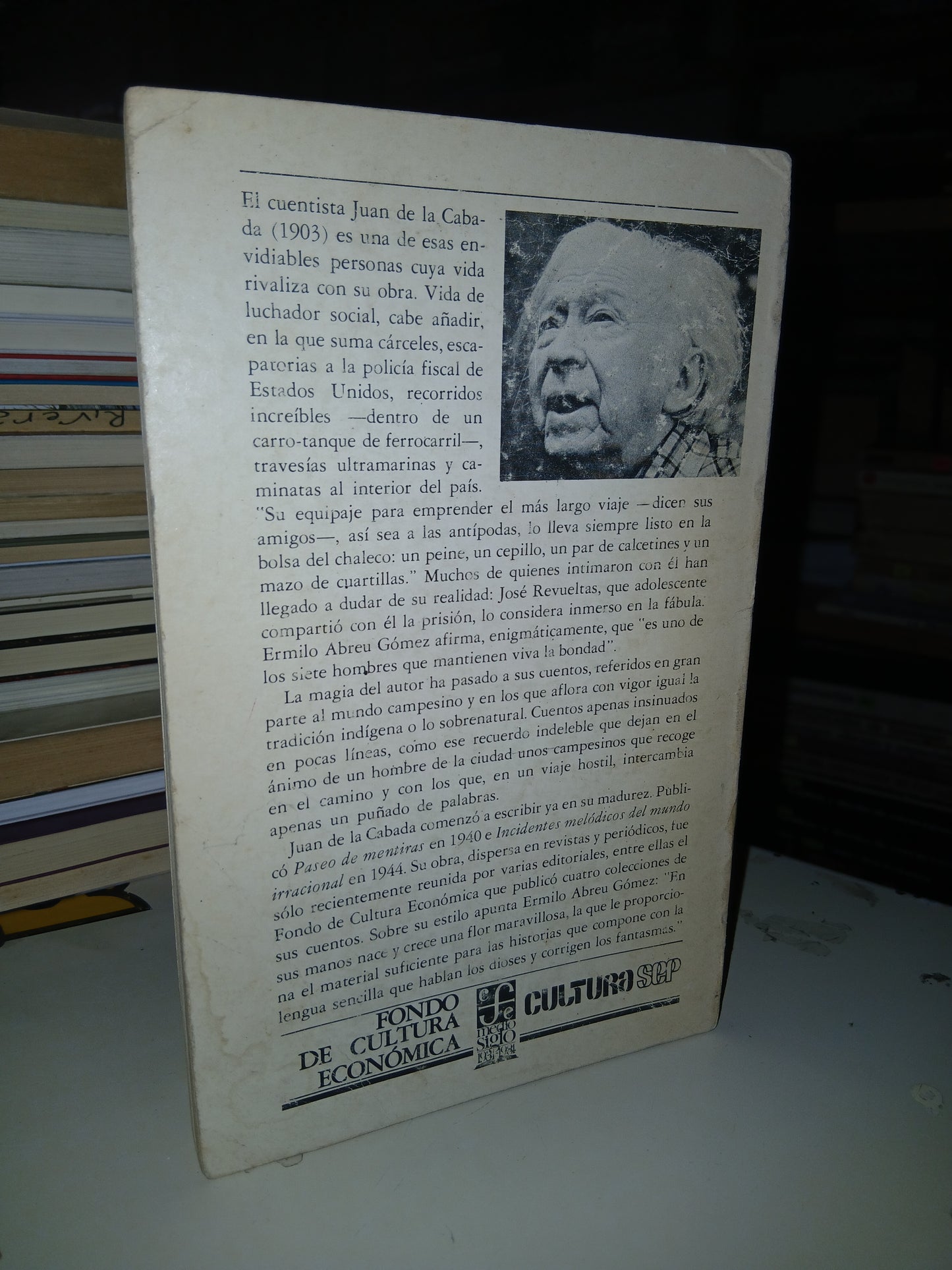 MARÍA LA VOZ Y OTRAS HISTORIAS POR JUAN DE LA CABADA USADO ANTOLOGÍA LITERARIO 207