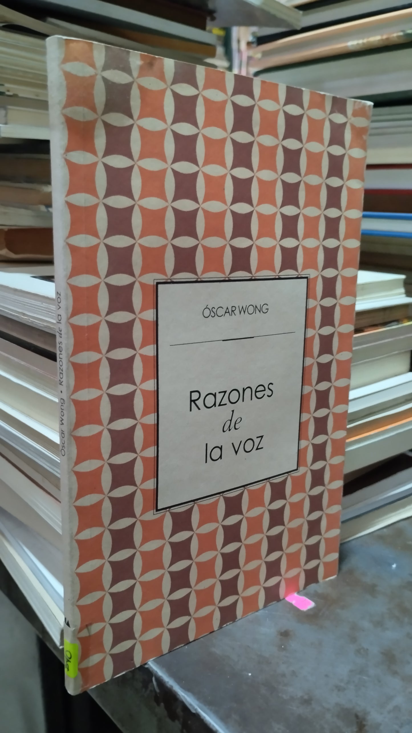 RAZONES DE LA VOZ POR OSCAR WONG LIBRO USADO POESIA ALDAMA