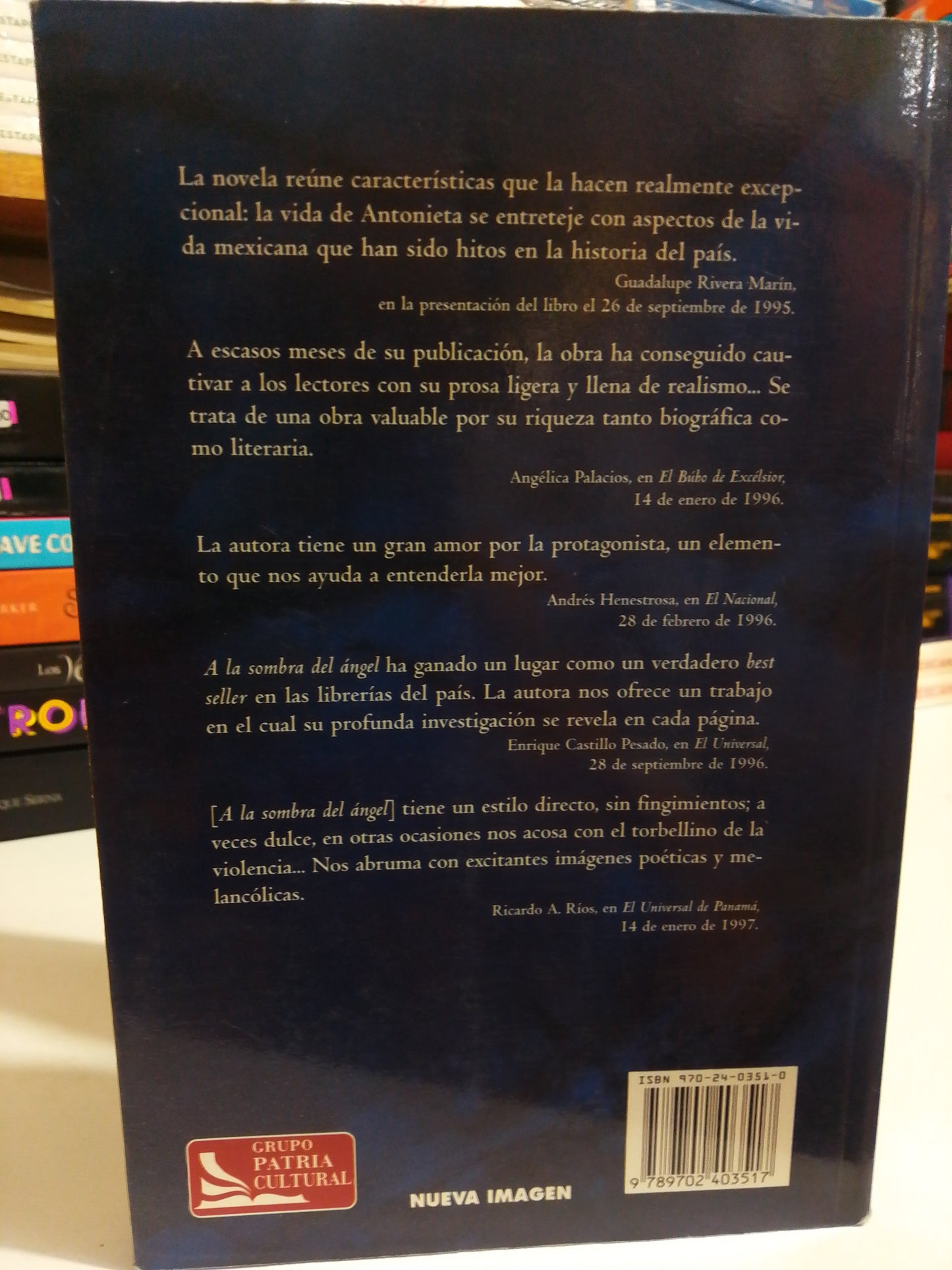 A LA SOMBRA DEL ANGEL POR KATHRYN S.BLAIR USADO NOVELA JUAREZ