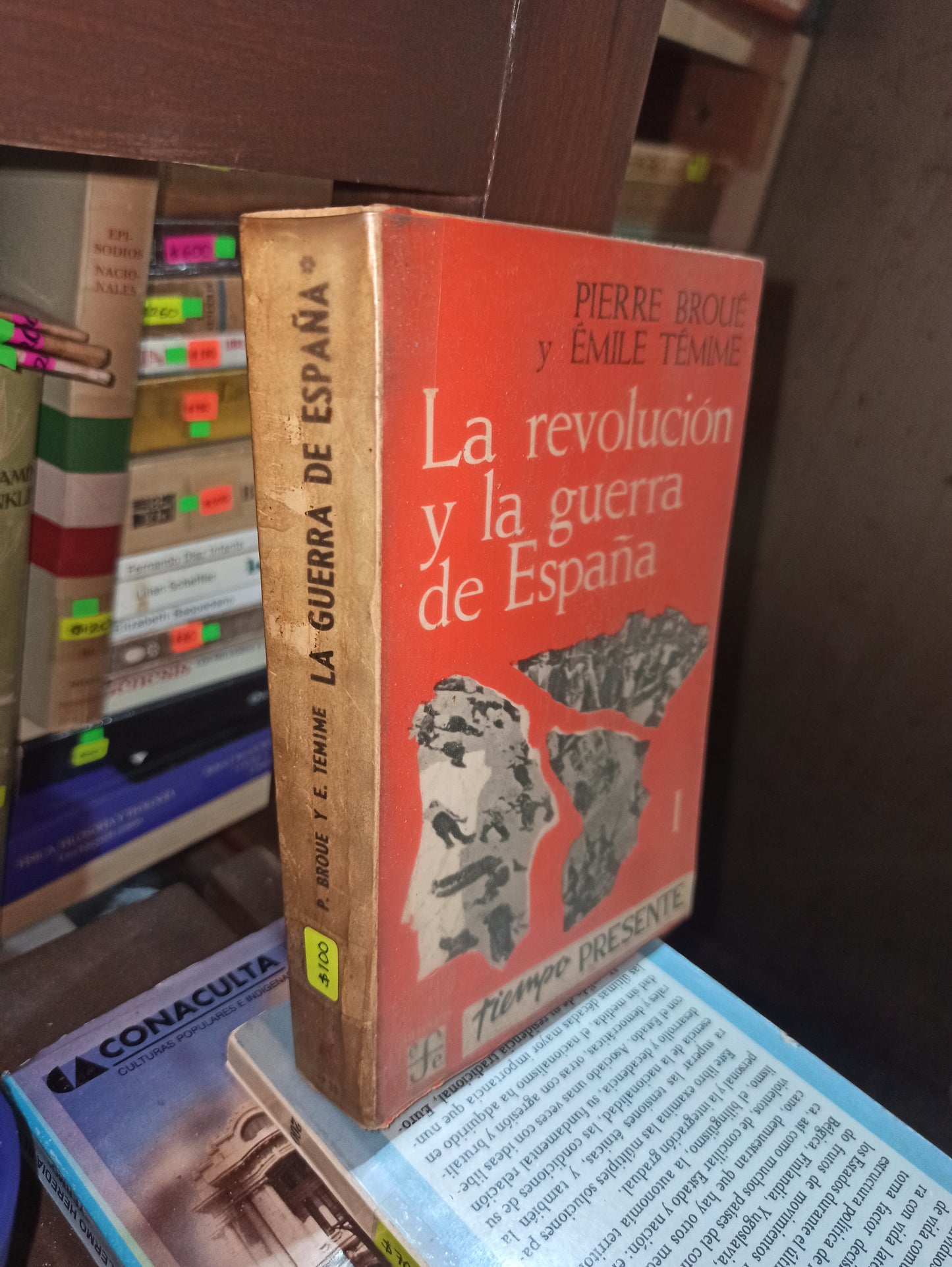 LA REVOLUCION Y LA GUERRA DE ESPAÑA POR PIERRE BROUE USADO HISTORIA ALDAMA