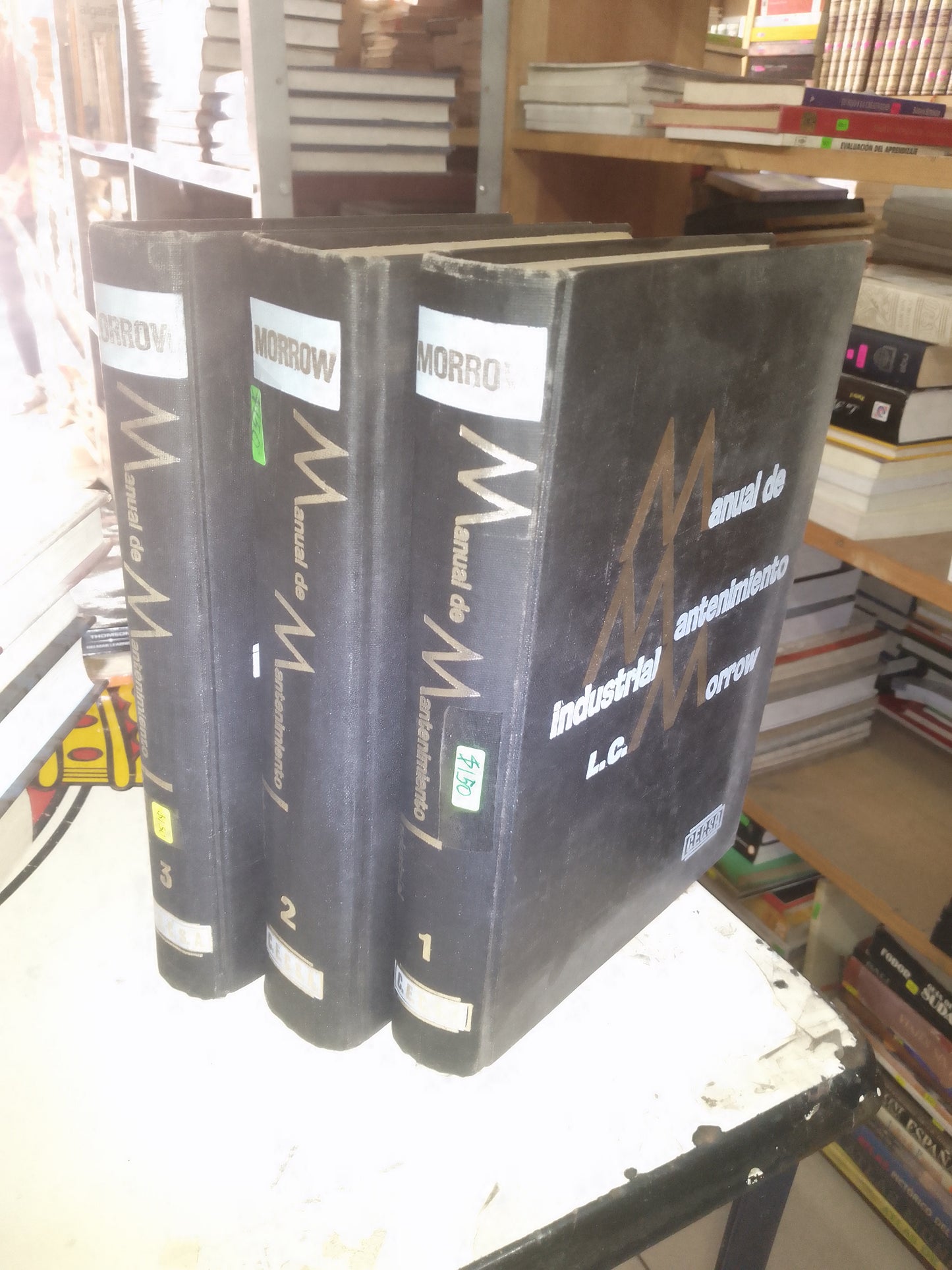 MANUAL DE MANTENIMIENTO INDUSTRIAL TOMOS I, II Y III POR L.C. MORROW ($150 CADA TOMO) USADO ARQUITECTURA LITERARIO 207