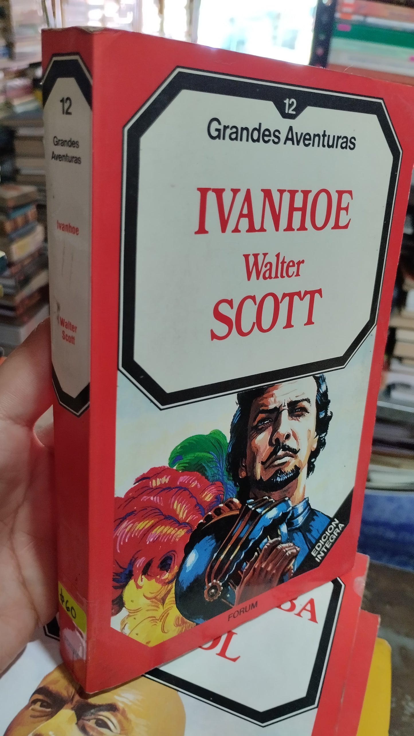 IVANHOE POR WALTER SCOTT LIBRO USADO NOVELAS ALDAMA