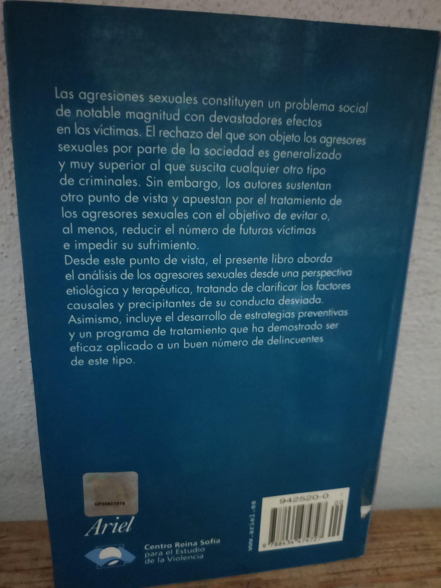 AGRESORES SEXUALES POR WILLIAM L. MARSHALL USADO PSICOLOGÍA LITERARIO 305