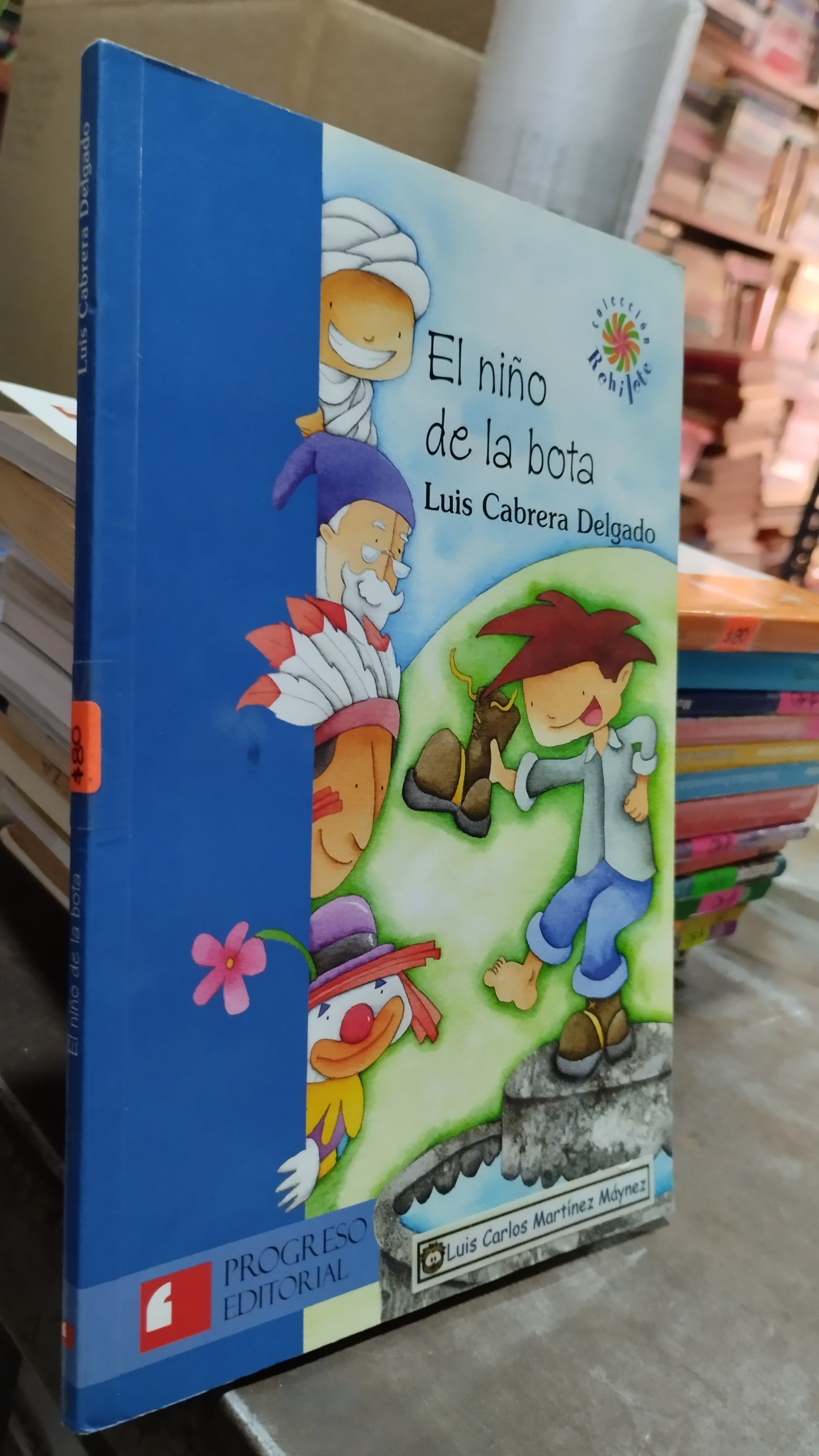 EL NIÑO DE LA BOTA POR LUIS CABRERA DELGADO LIBRO USADO INFANTIL ALDAMA