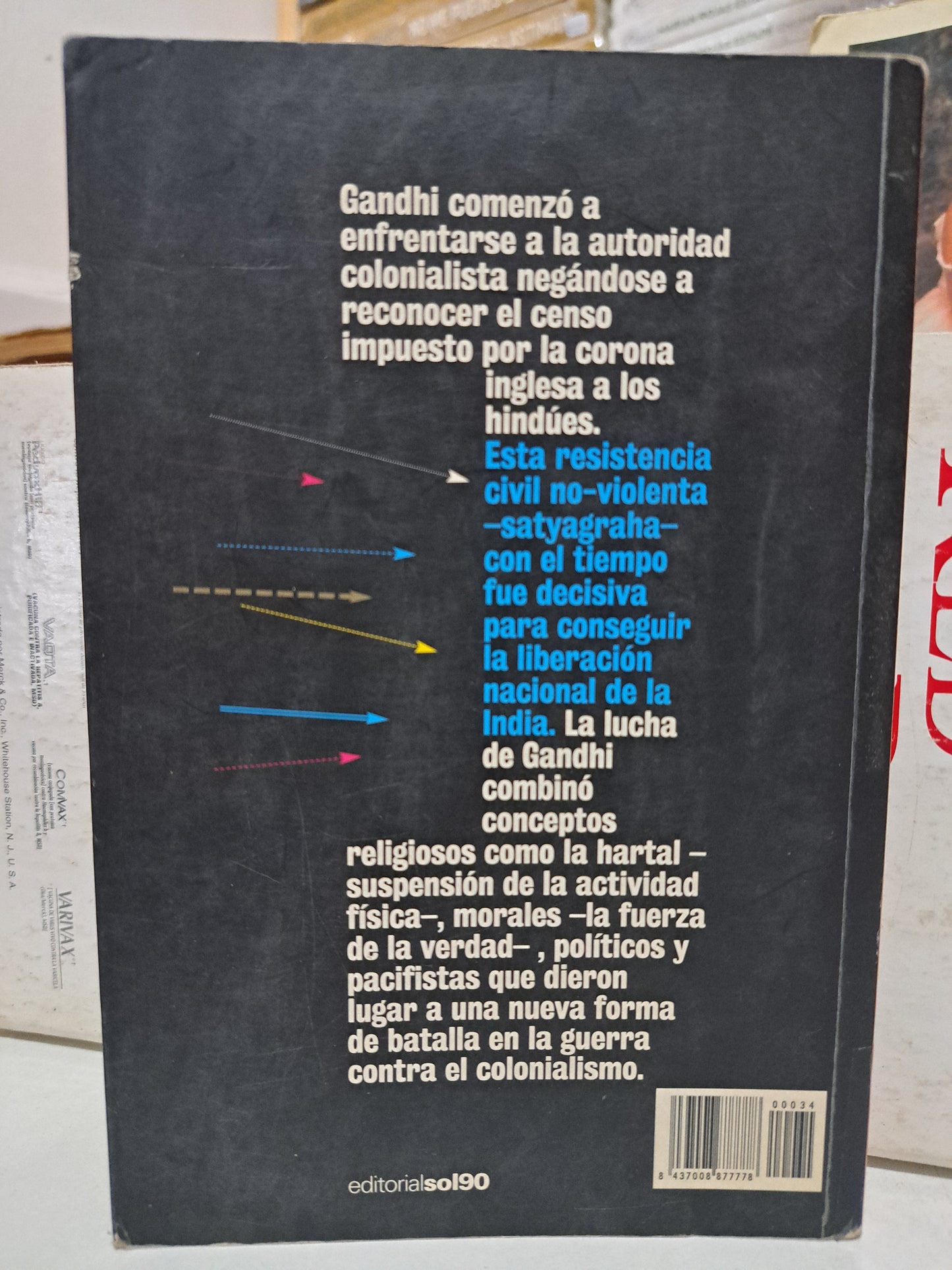 POLÍTICA DE LA NO VIOLENCIA GANDHI USADO NOVELA JUÁREZ