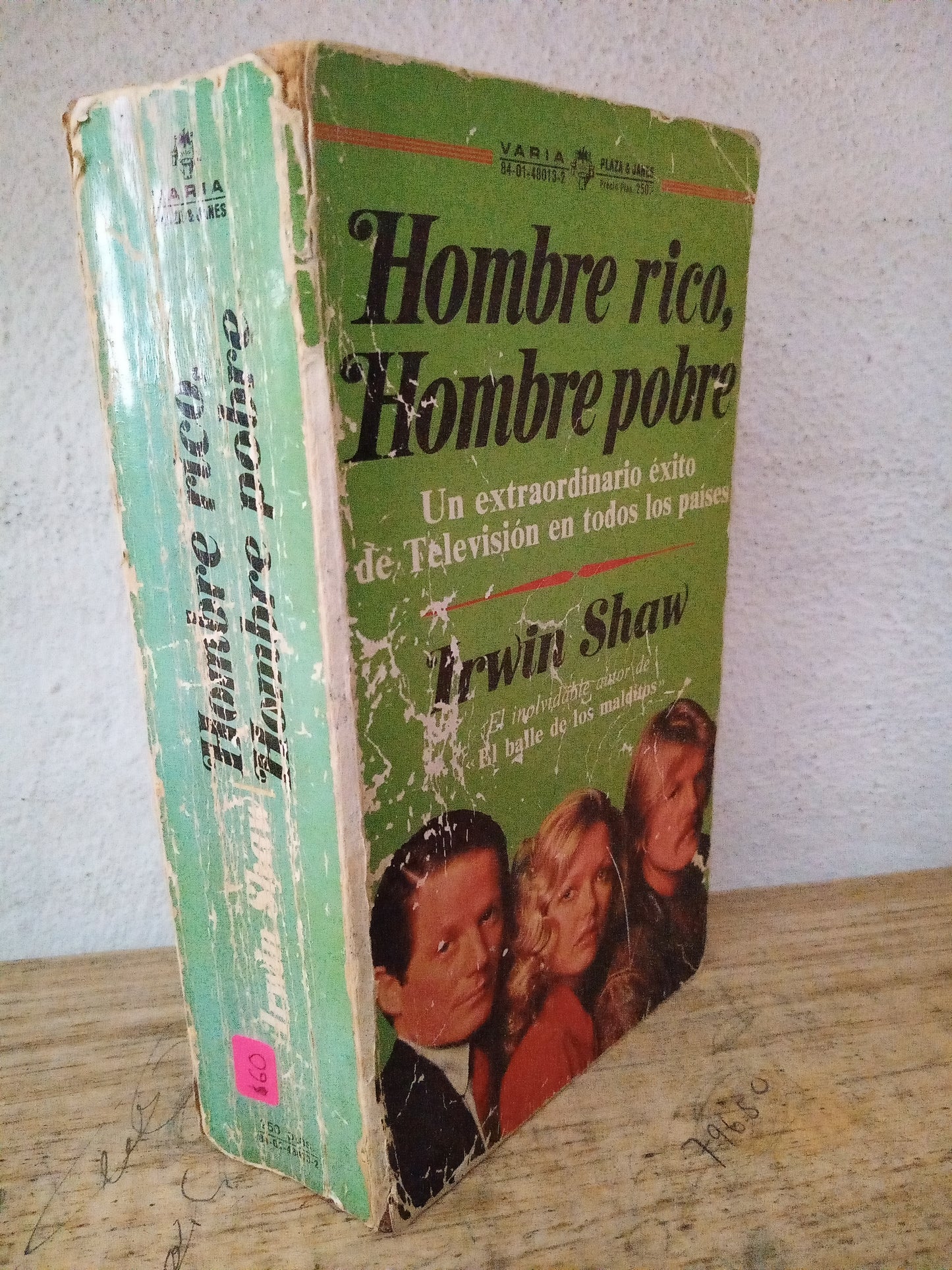 HOMBRE RICO HOMBRE POBRE IRWIN SHAW USADO NOVELA LITERARIO 305