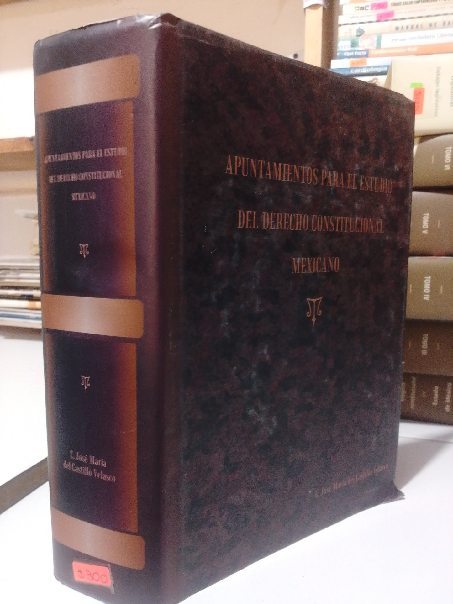 APUNTAMIENTOS PARA EL ESTUDIO DEL DERECHO CONSTITUCIONAL MEXICANO POR JOSE MARIA DEL CASTILLO VELASCO USADO DERECHO JUÁREZ
