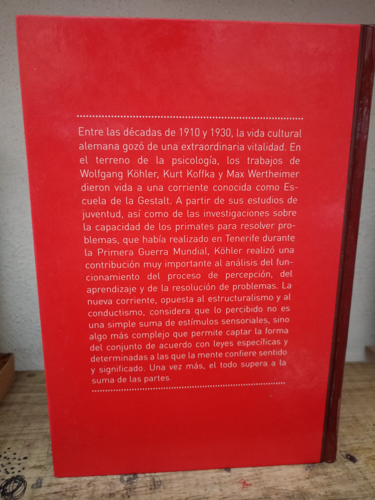 LA FORMULACIÓN DEL INSIGHT POR WOLFGANG KÖHLER USADO PSICOLOGÍA LITERARIO 305