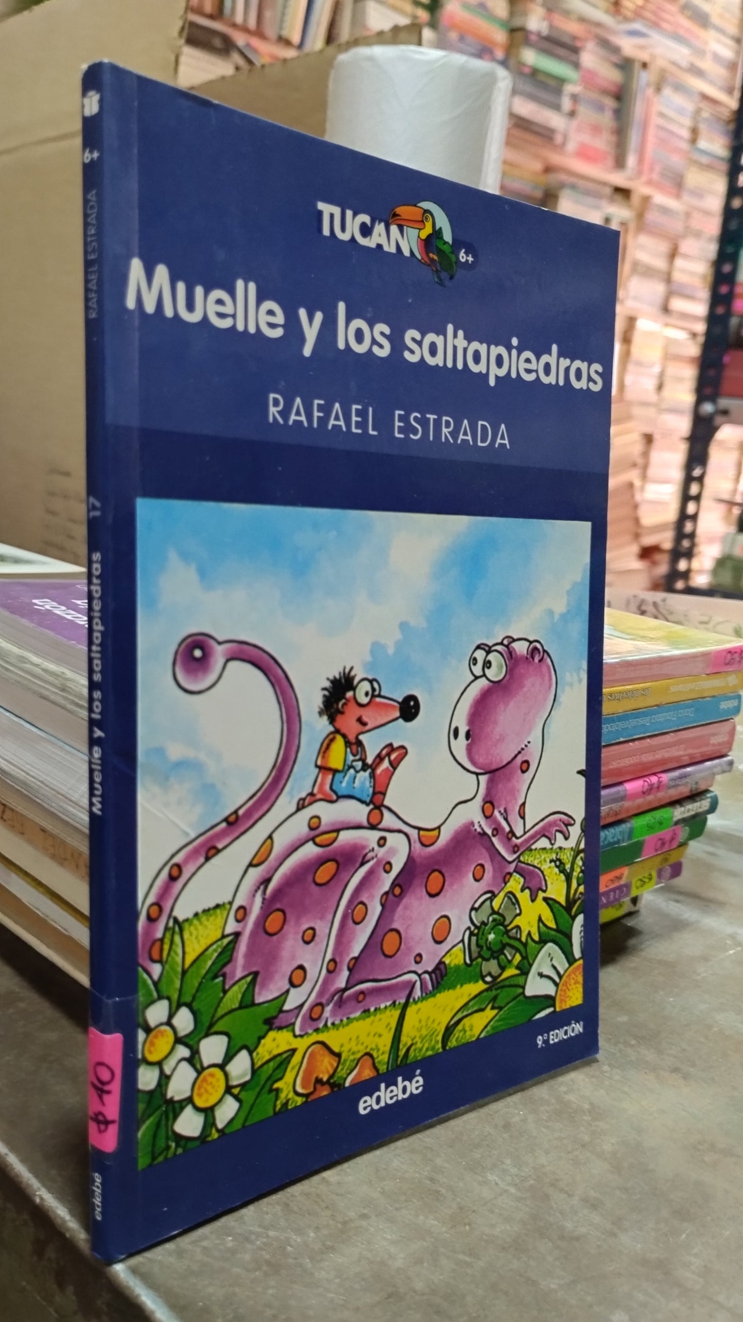 MUELLE Y LOS SALTAPIEDRAS POR RAFAEL ESTRADA LIBRO USADO INFANTIL ALDAMA