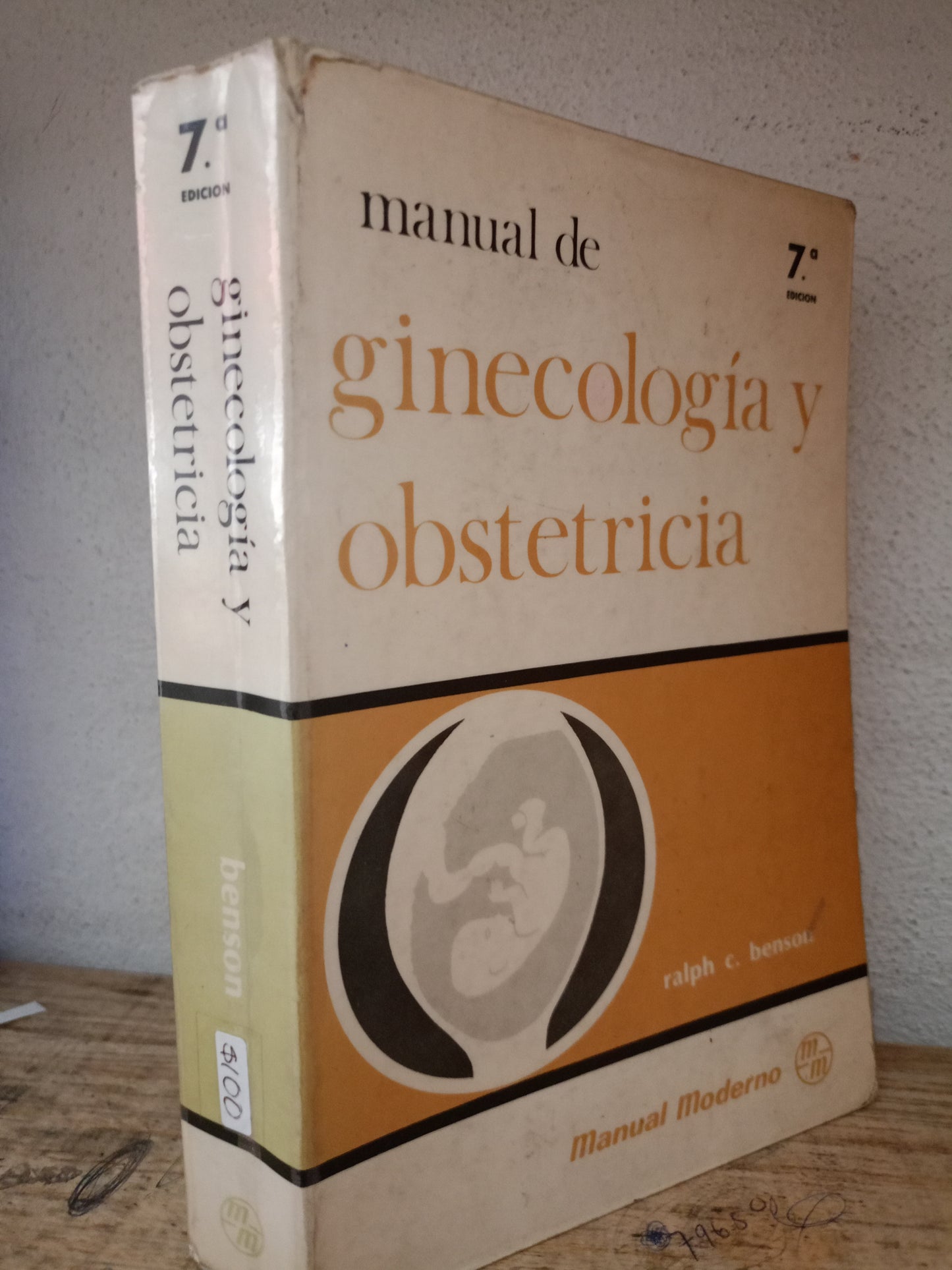 MANUAL DE GINECOLOGÍA Y OBSTETRICIA POR RALPH C. BENSON USADO SALUD LITERARIO 305