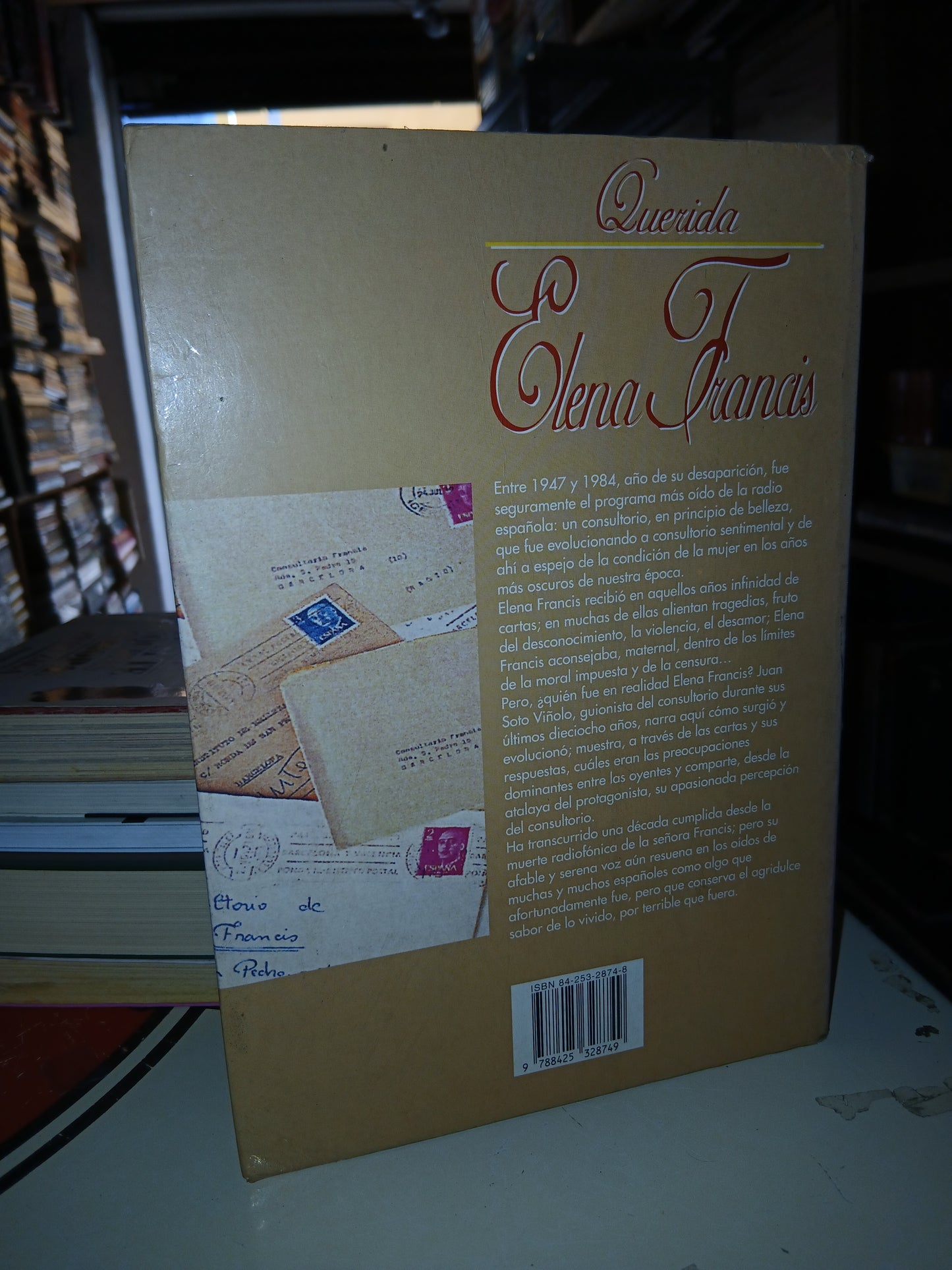 QUERIDA ELENA FRANCIS POR JUAN SOTO VIÑOLO USADO NOVELA LITERARIO 207