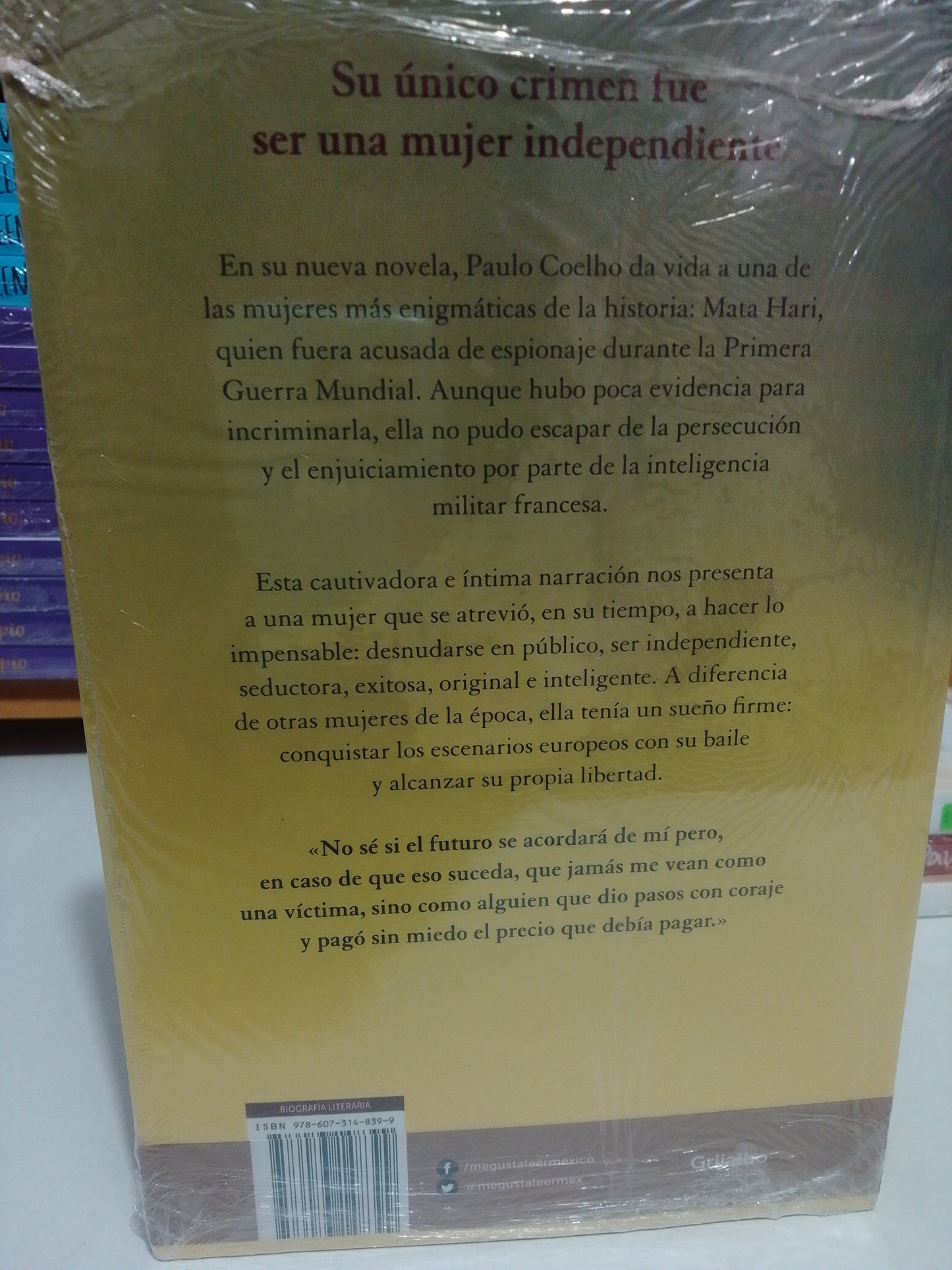 LA ESPIA POR PAULO COELHO NUEVO JUAREZ