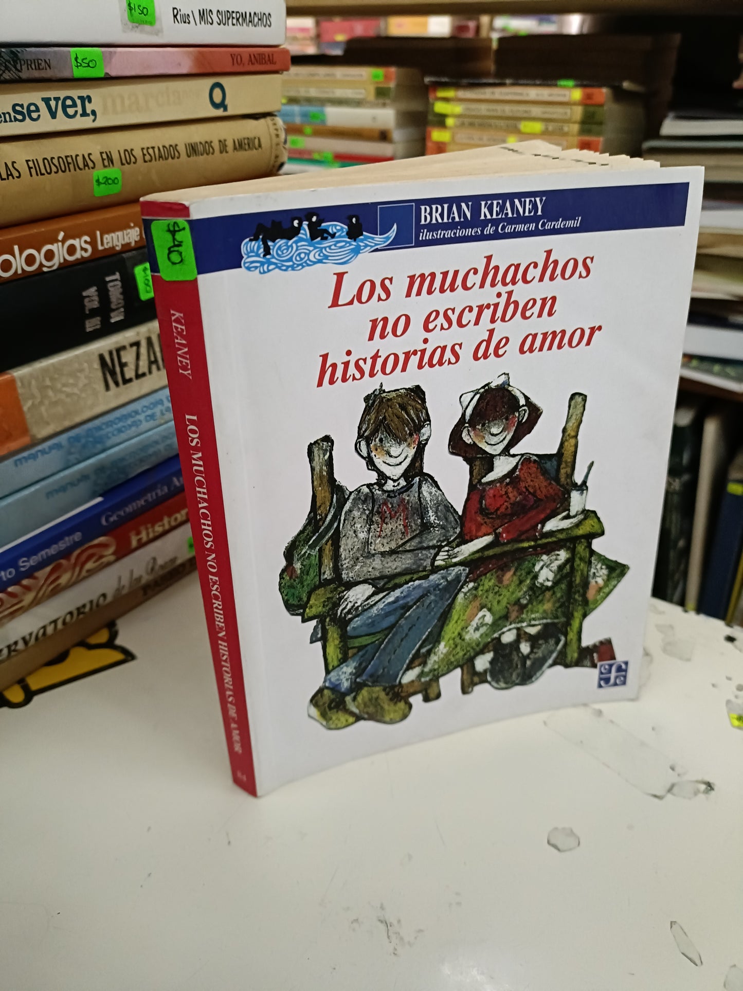 LOS MUCHACHOS NO ESCRIBEN HISTORIAS DE AMOR POR BRIAN KEANEY USADO NOVELA LITERARIO 207