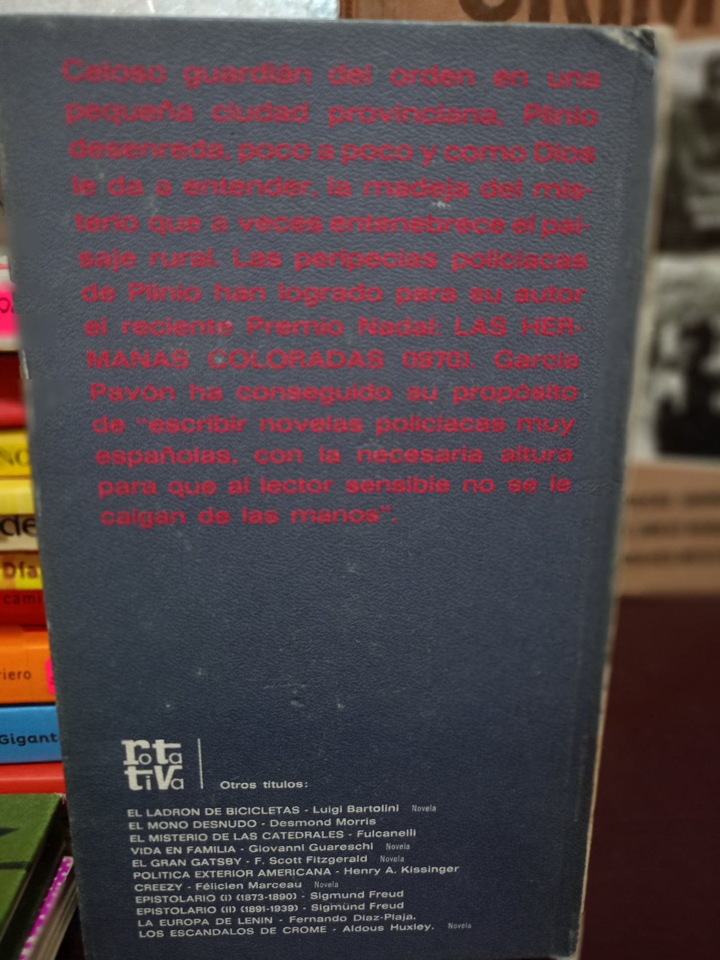 HISTORIAS DE PLINIO F.GARCIA PAVON USADO NOVELA LITERARIO 305
