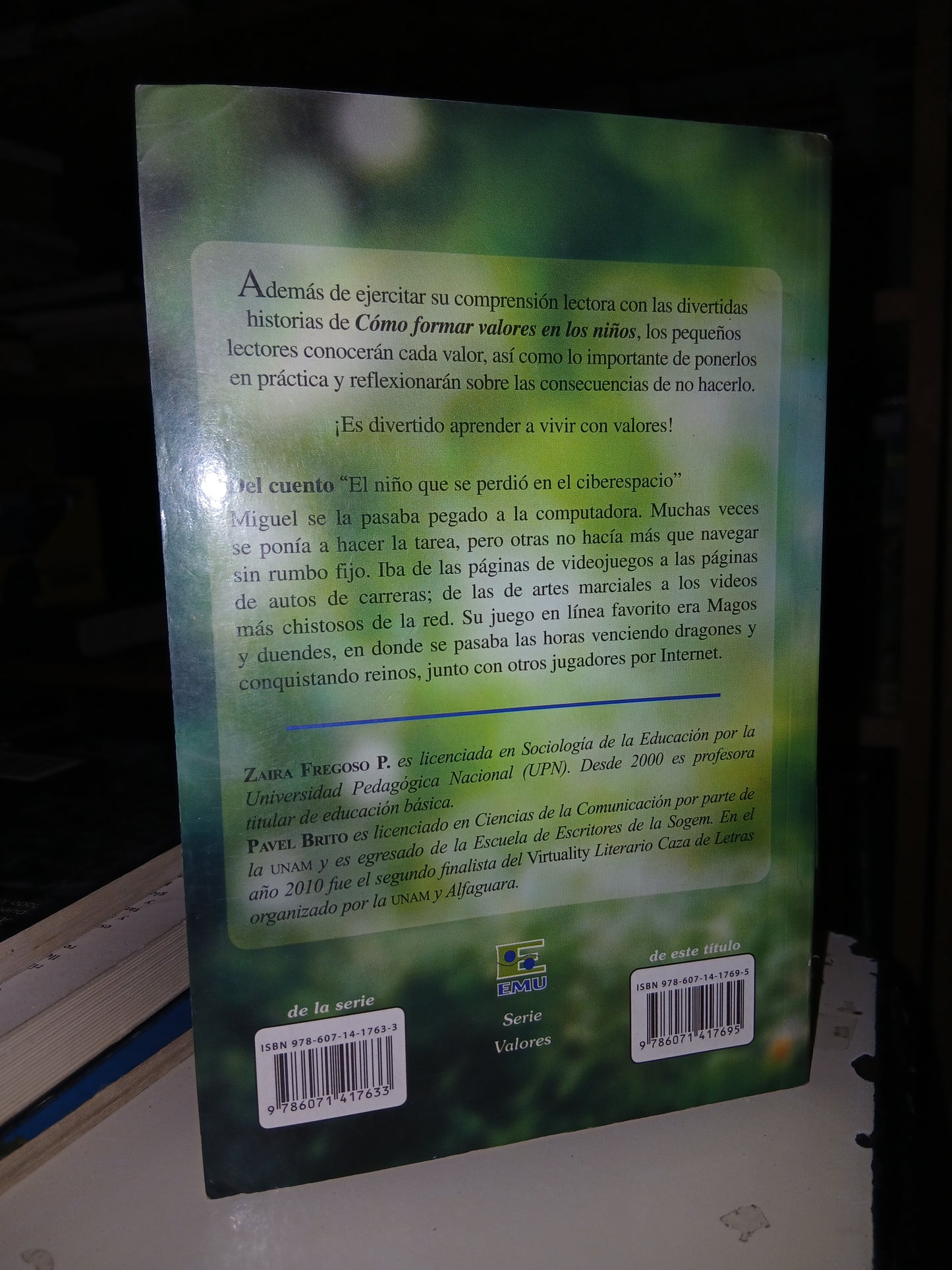 CÓMO FORMAR VALORES EN LOS NIÑOS POR ZAIRA FREGOSO P. USADO SUPERACIÓN PERSONAL LITERARIO 207