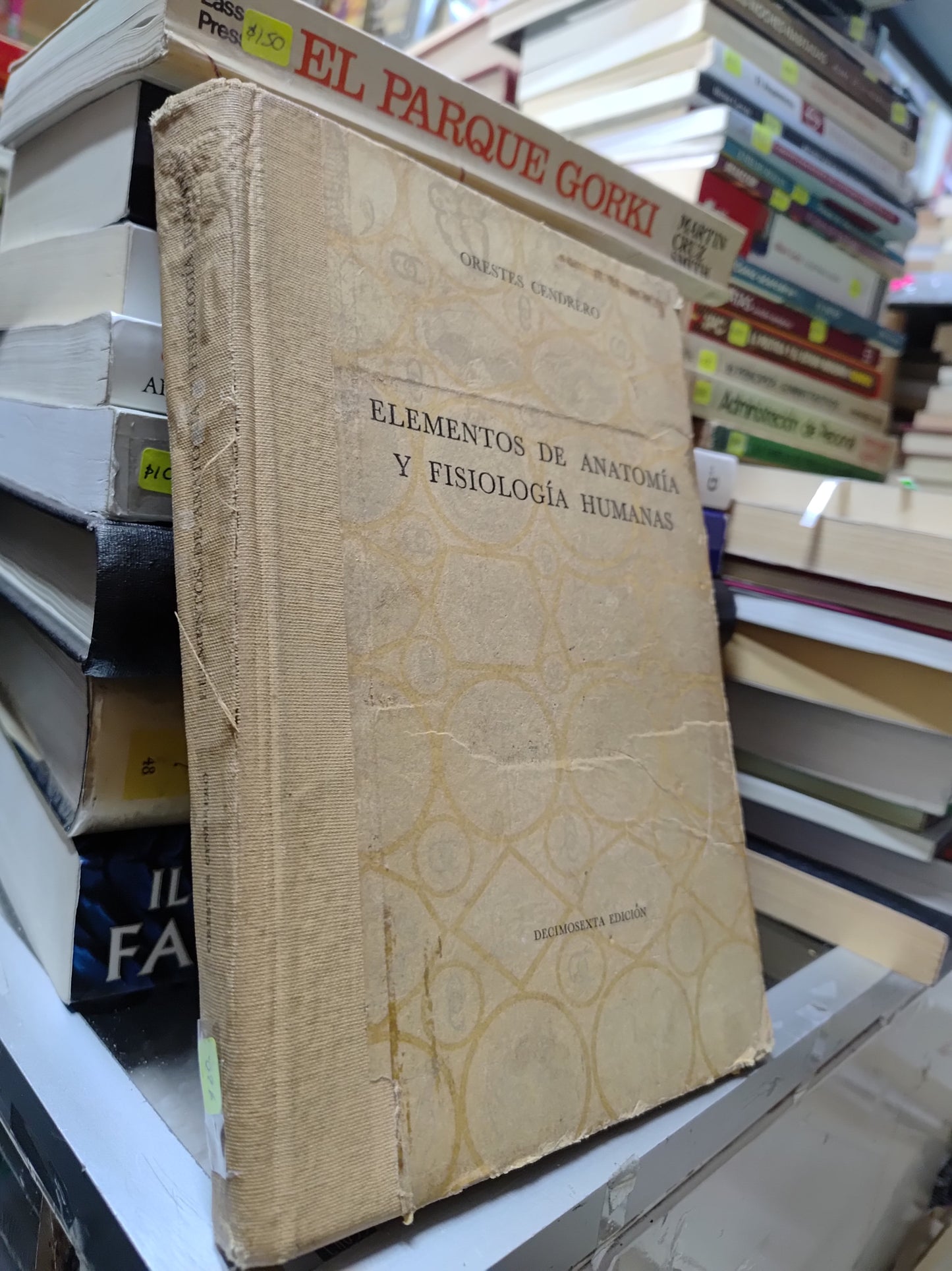 ELEMENTOS DE ANATOMIA Y FISIOLOGIA HUMANAS POR ORESTES CENDRERO USADO SALUD JUAREZ 507