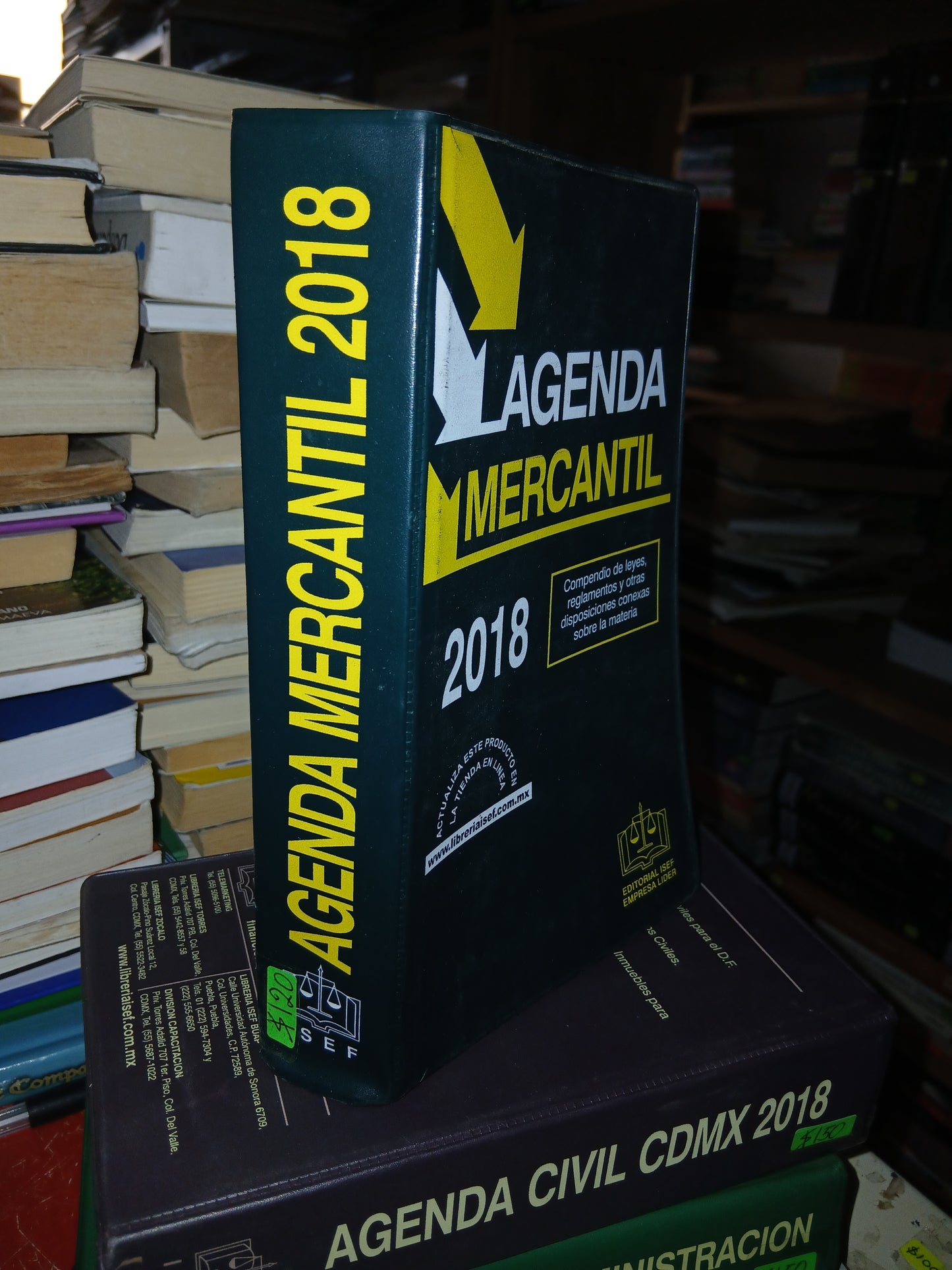 AGENDA MERCANTIL 2018 POR EDITORIAL ISEF USADO DERECHO LITERARIO 207