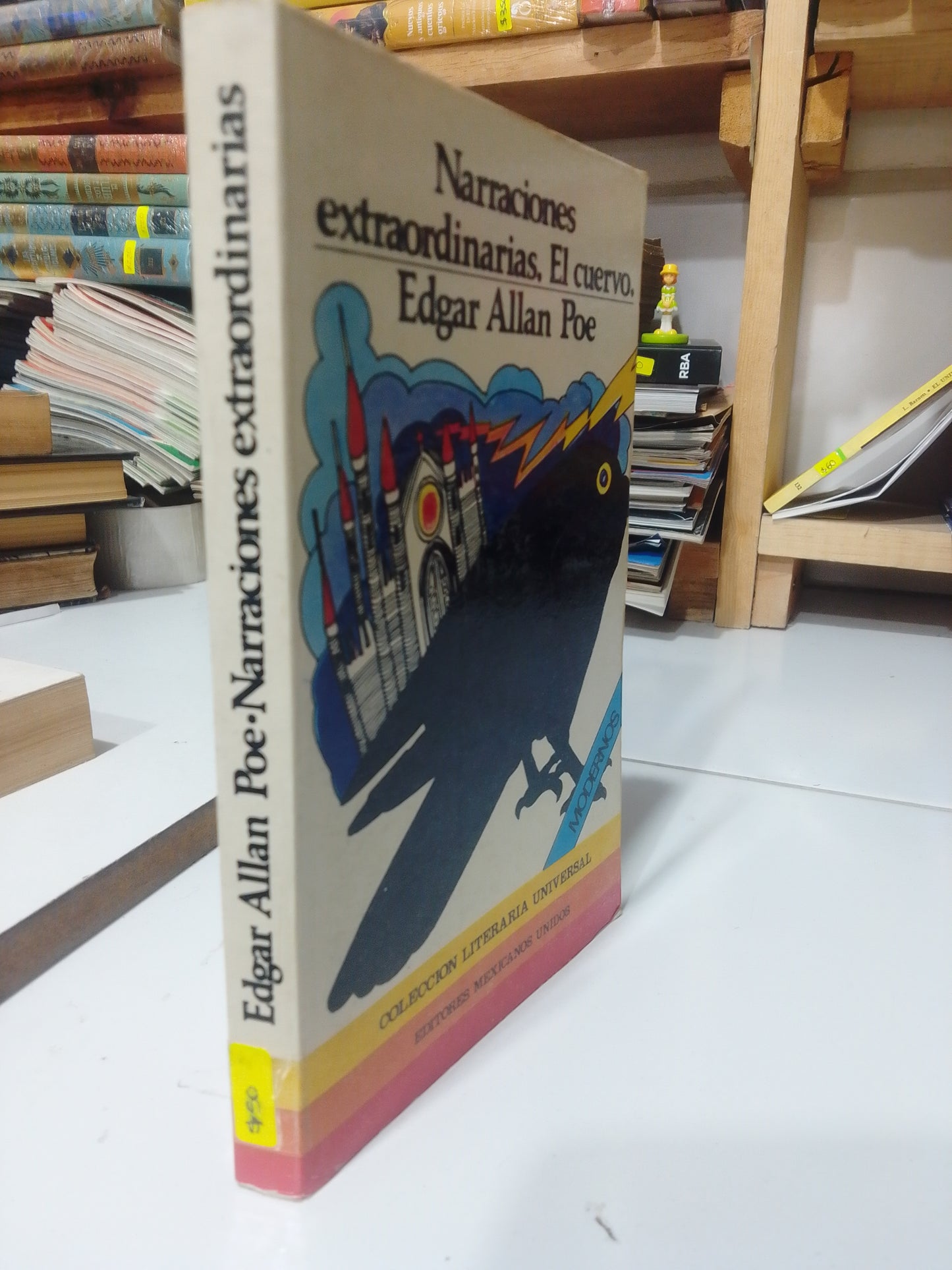 NARRACIONES EXTRAORDINARIAS EL CUERVO POR EDGAR ALLAN POE USADO NOVELA JUAREZ