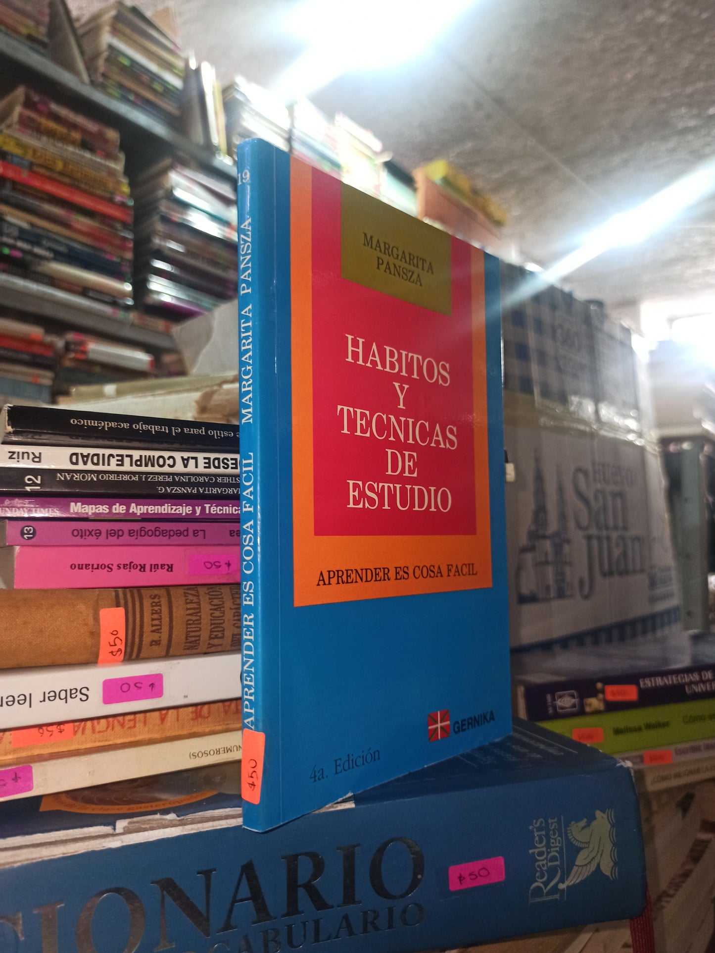 HABITOS Y TECNICAS DE ESTUDIO POR MARGARITA PANSZA USADO EDUCACIÓN ALDAMA