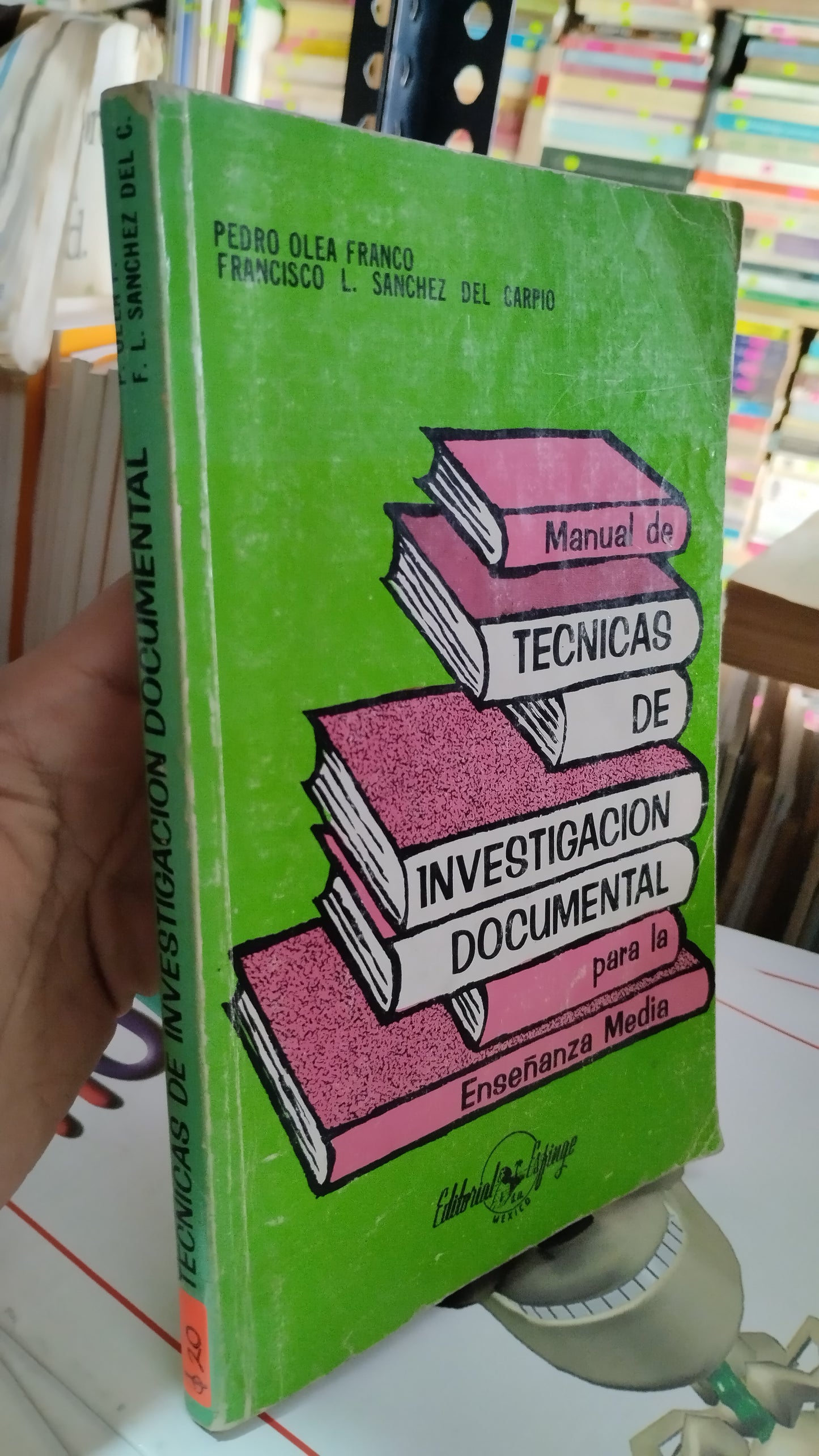 MANUAL DE TECNICAS DE INVESTIGACION DOCUMENTAL PARA LA ENSEÑANZA MEDIA POR PEDRO OLEA FRANCO LIBRO USADO EDUCACIÓN ALDAMA