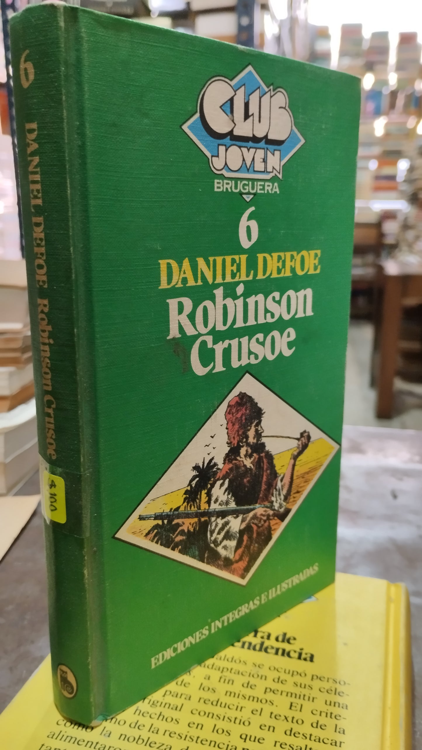 ROBINSON CRUSOE POR DANIEL DEFOE LIBRO ANTIGUO ALDAMA