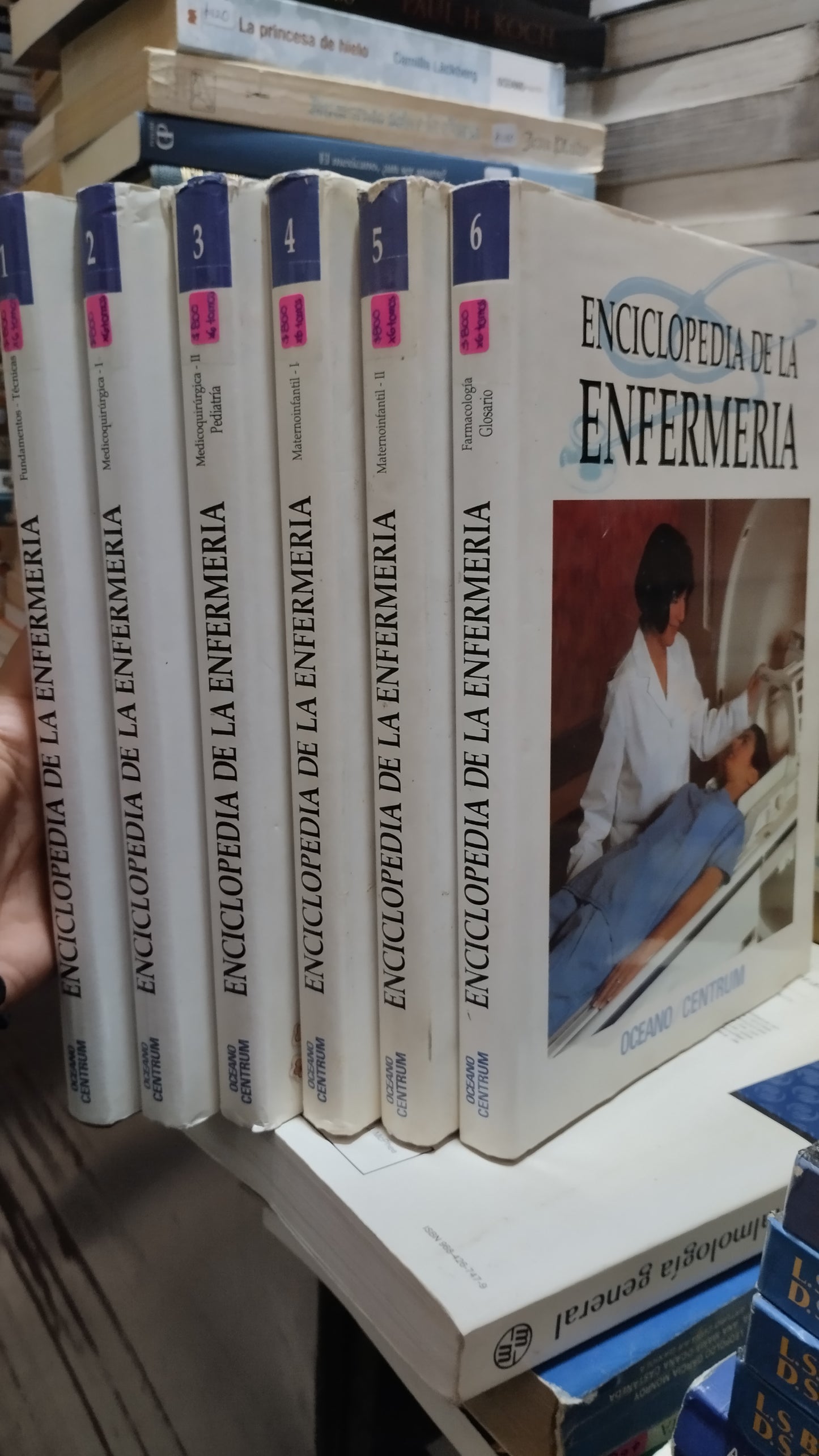 ENCICLOPEDIA DE LA ENFERMERIA 6 TOMOS LIBRO USADO SALUD ALDAMA
