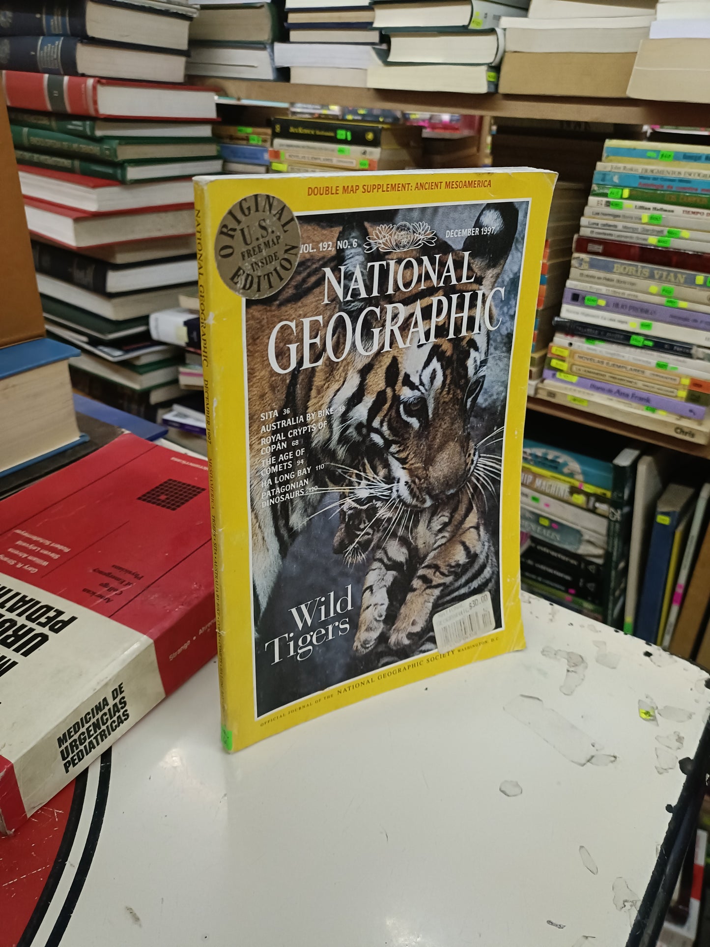 NATIONAL GEOGRAPHIC DECEMBER 1997 MESOAMÉRICA TIGERS SITA AUSTRALIA BY BIKE COPÁN COMETS HA LONG BAY DINOSAURS USADO INFANTIL LITERARIO 207