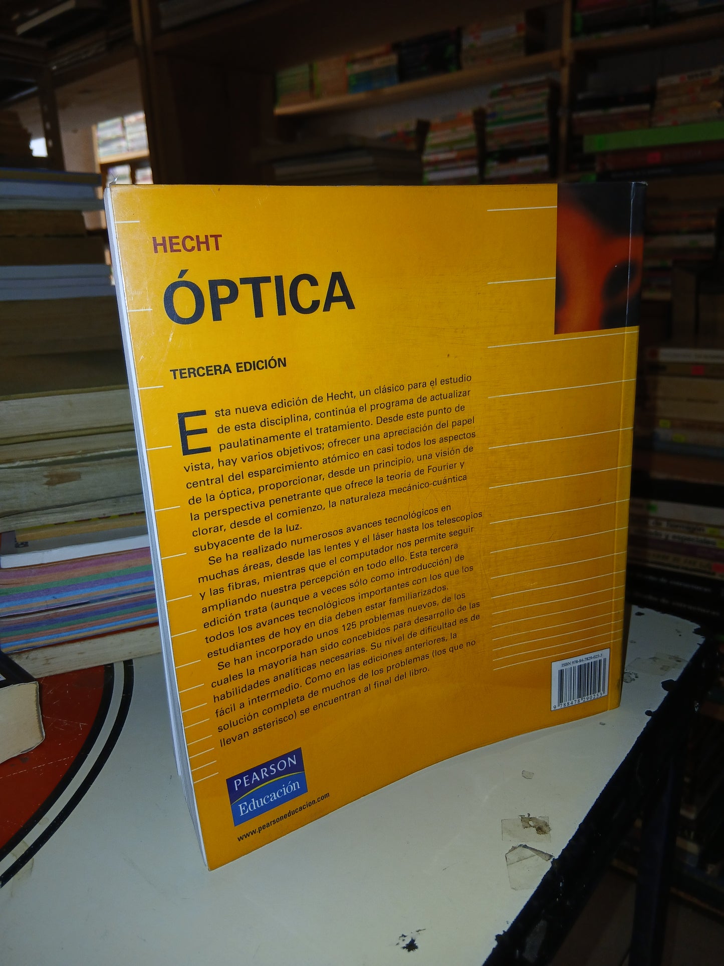 ÓPTICA POR EUGENE HECHT USADO CIENCIA LITERARIO 207