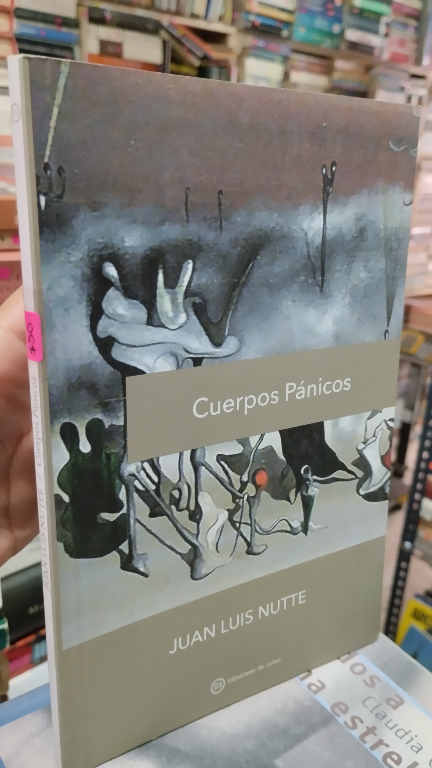 CUERPOS PANICOS POR JUAN LUIS NUTTE LIBRO USADO NOVELAS ALDAMA