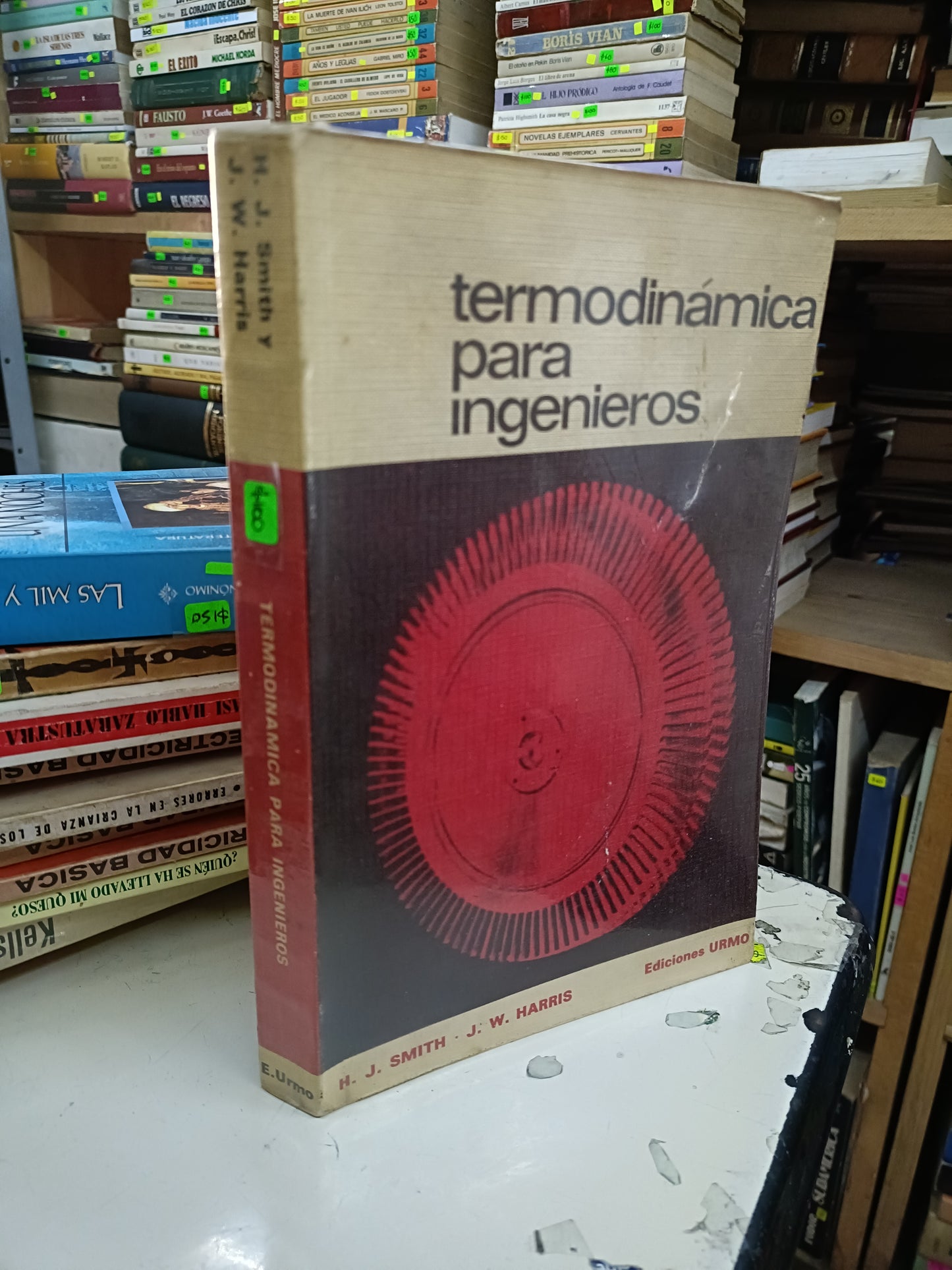 TERMODINÁMICA PARA INGENIEROS POR H.J. SMITH Y J.W. HARRIS USADO MATEMÁTICAS LITERARIO 207