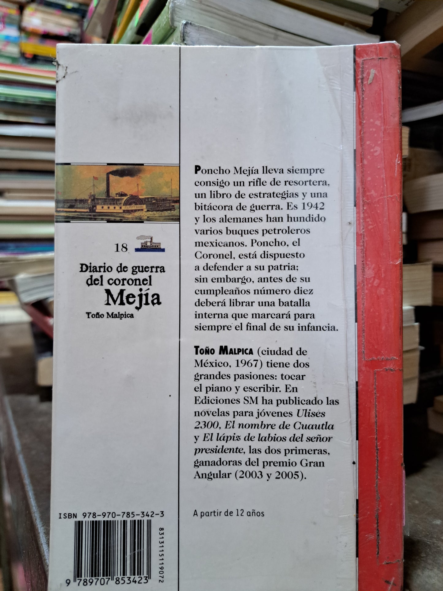 DIARIO DE GUERRA DEL CORONEL MEJÍA TOÑO MALPICA USADO INFANTIL ALDAMA