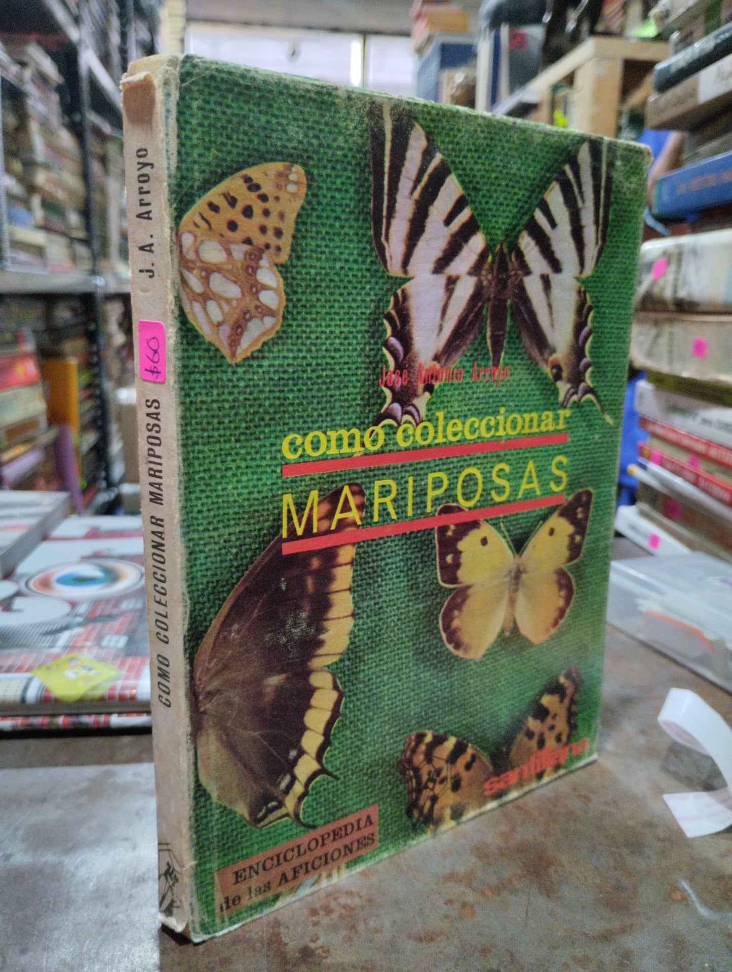 COMO COLECCIONAR MARIPOSAS POR JOSE ANTONIO ARROYO USADO BIOLOGIA ALDAMA