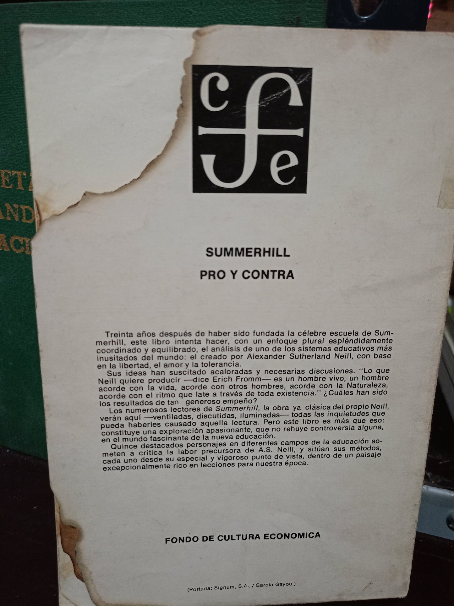 SUMMERHILL PRO Y CONTRA USADO EDUCACIÓN LITERARIO 305