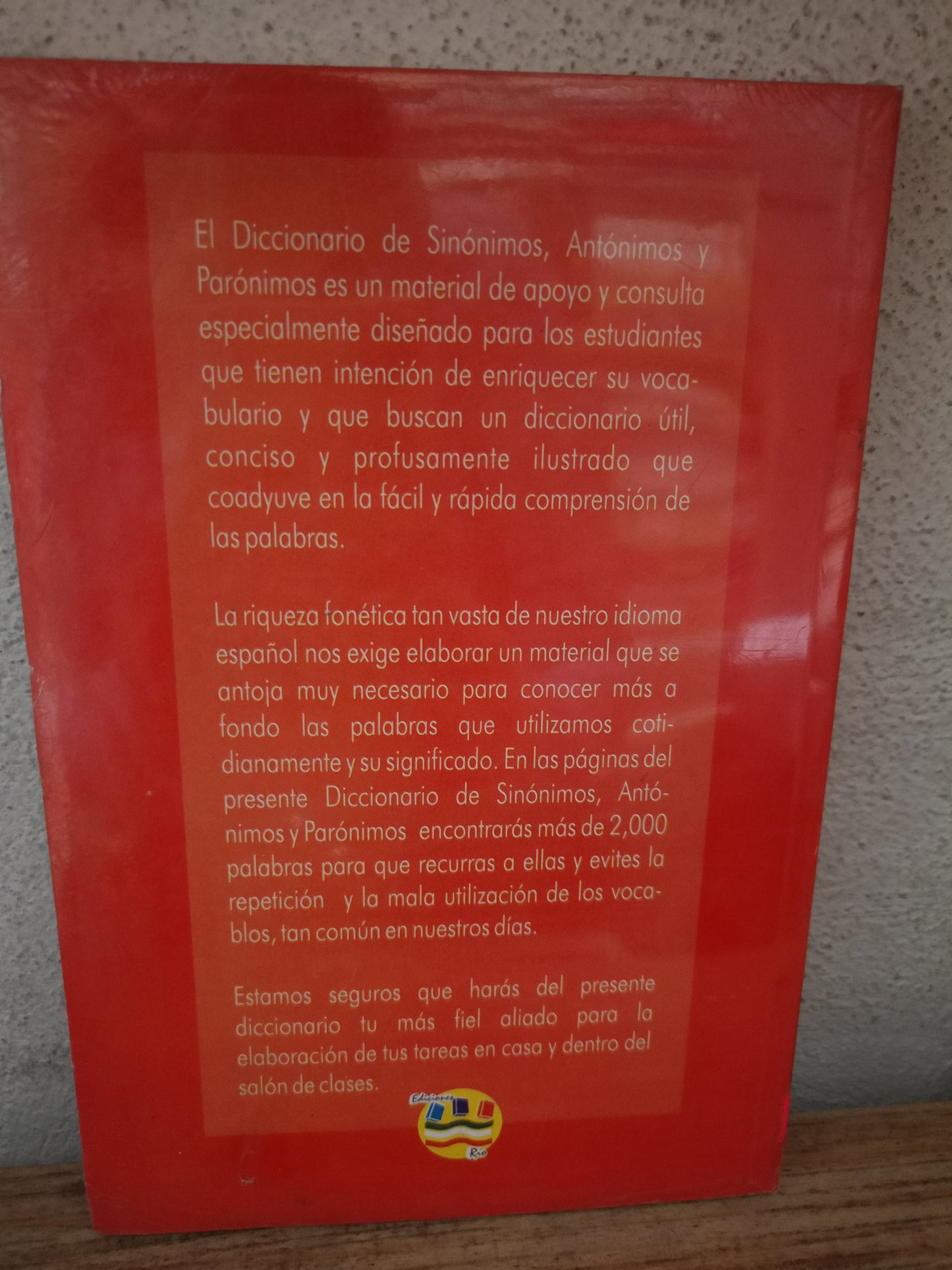 DICCIONARIO SINÓNIMOS, ANTÓNIMOS Y PARÓNIMOS NUEVO LIBROS NUEVOS LITERARIO 305