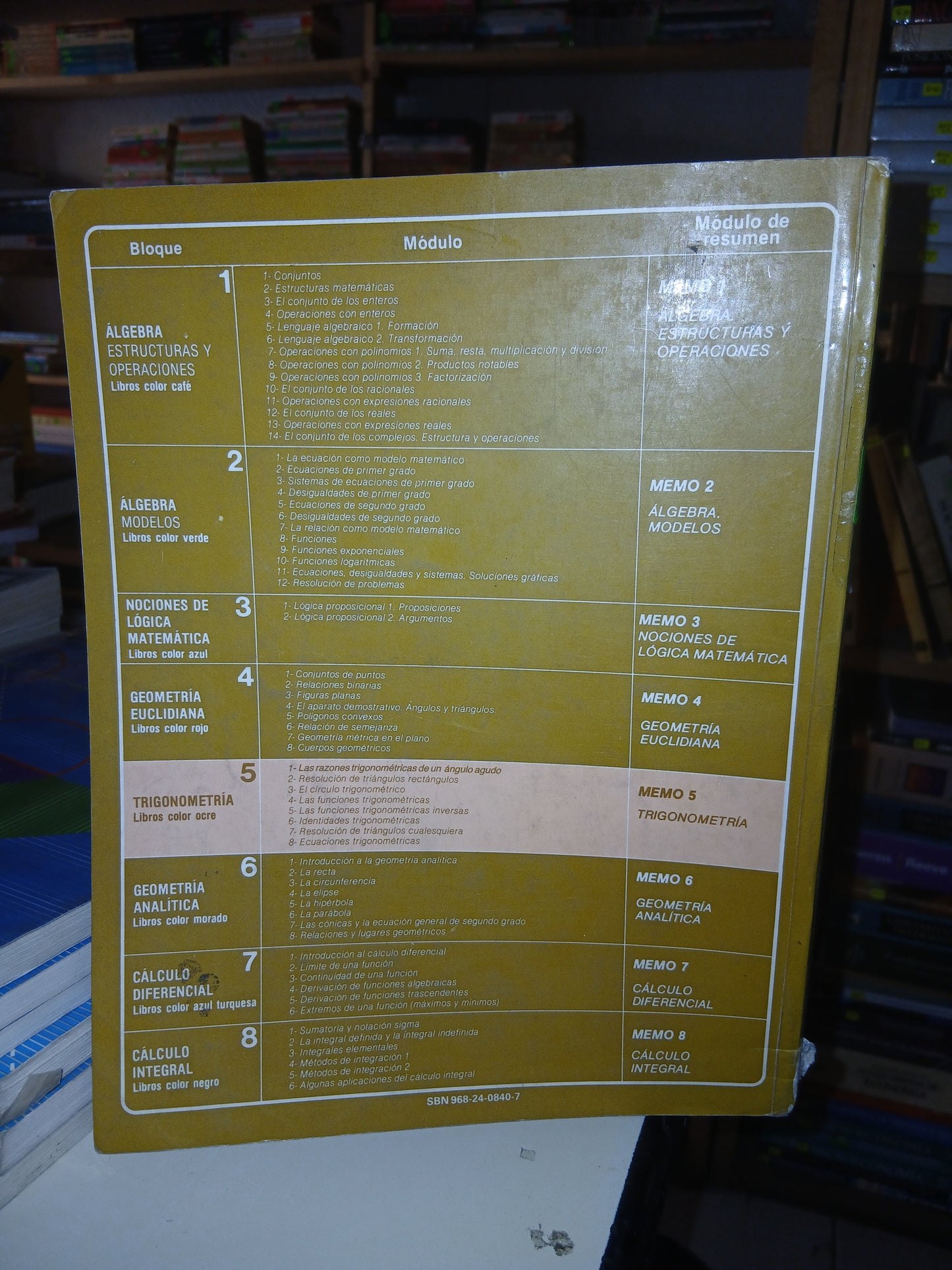 TRIGONOMETRÍA MÓDULO 1: LAS RAZONES TRIGONOMÉTRICAS DE UN ÁNGULO AGUDO POR CONRADO FLORES GARCÍA USADO TRIGONOMETRÍA LITERARIO 207
