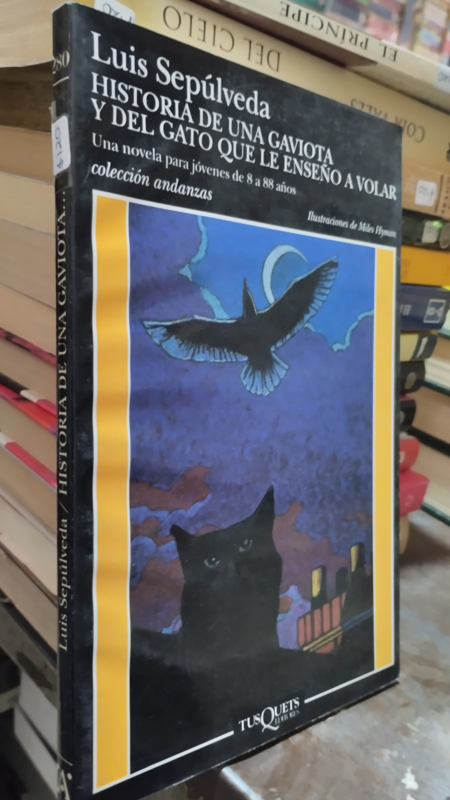 HISTORIA DE UNA GAVIOTA Y DEL GATO QUE LE ENSEÑO A VOLAR POR LUIS SEPULVEDA LIBRO USADO NOVELAS ALDAMA