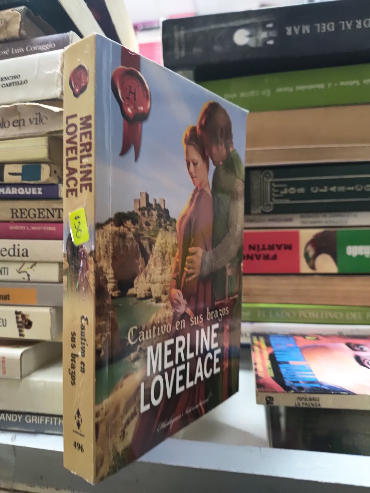 CAUTIVO EN SUS BRAZOS POR MERLINE LOVALACE USADO NOVELAS JUAREZ 507