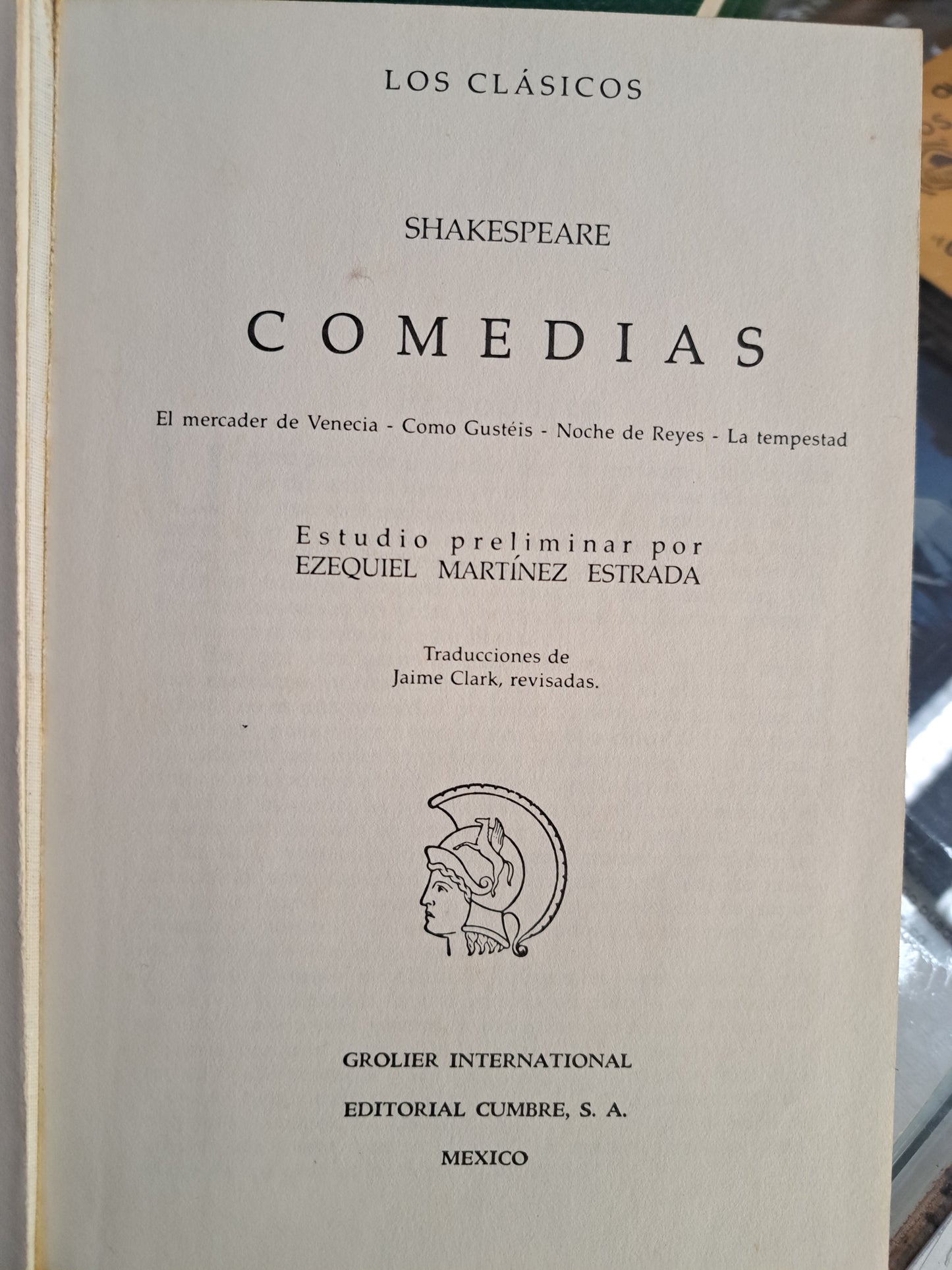 COMEDIAS POR SHAKESPEARE USADO NOVELA JUÁREZ