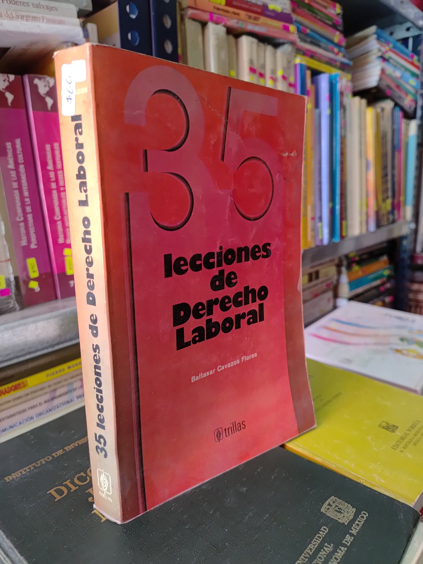 35 LECCIONES DE DERECHO LABORAL POR BALTASAR CAVAZOS FLORES USADO DERECHO JUAREZ 515