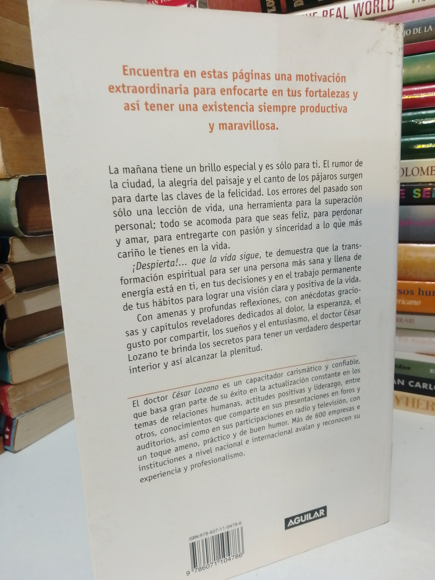 DESPIERTA QUE LA VIDA SIGUE POR CESAR LOZANO USADO SUP.PERSONAL JUAREZ