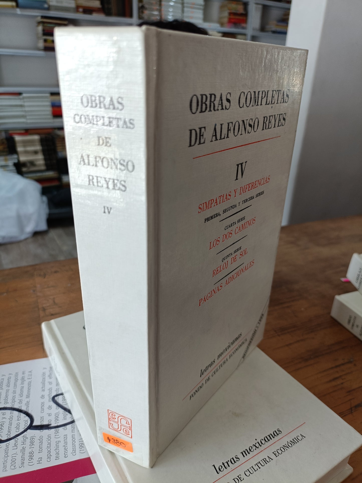 OBRAS COMPLETAS DE ALFONSO REYES IV USADOS NOVELAS JUAREZ 515