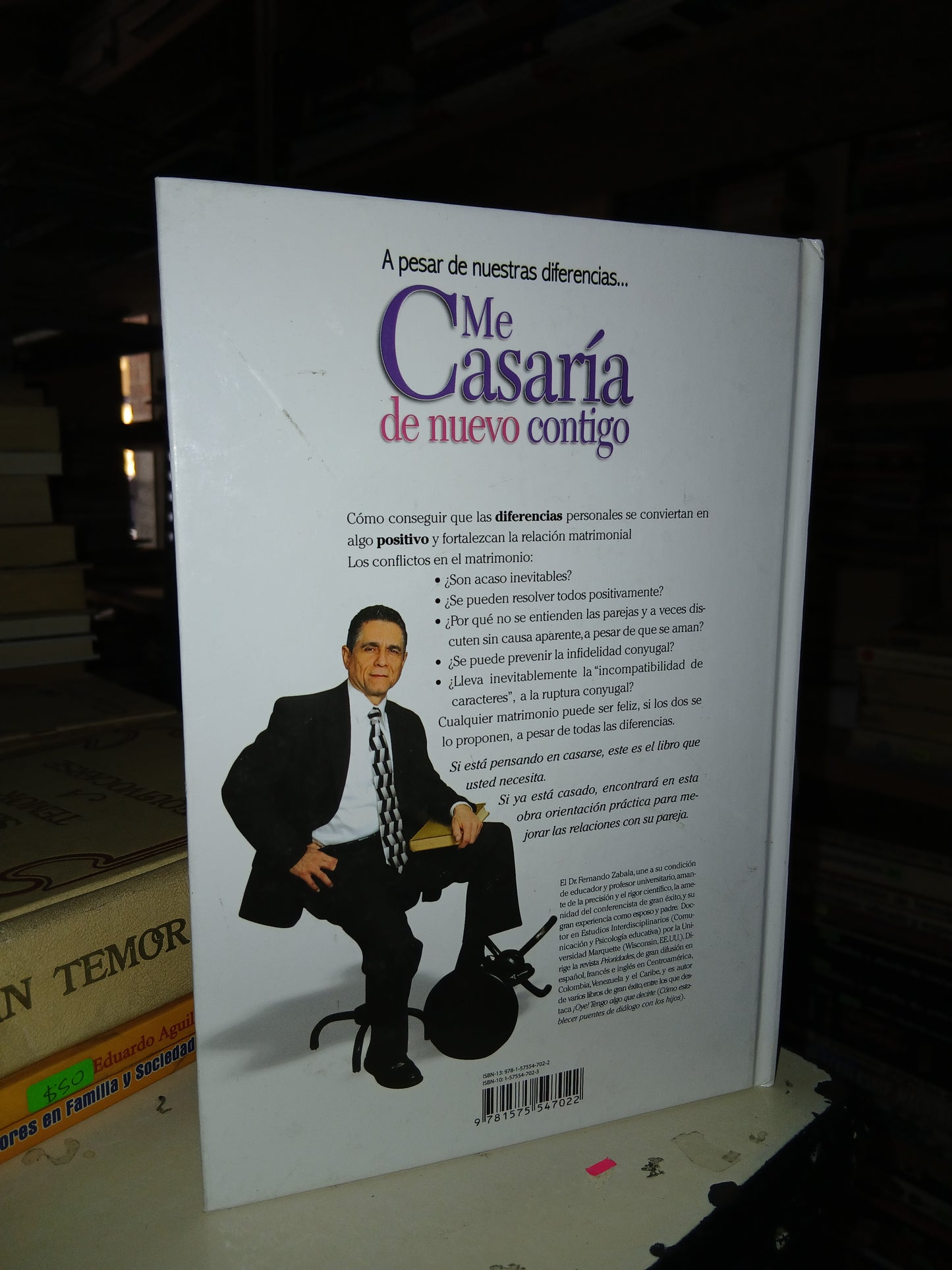 ME CASARÍA DE NUEVO CONTIGO POR FERNANDO ZABALA USADO SUPERACIÓN PERSONAL LITERARIO 207