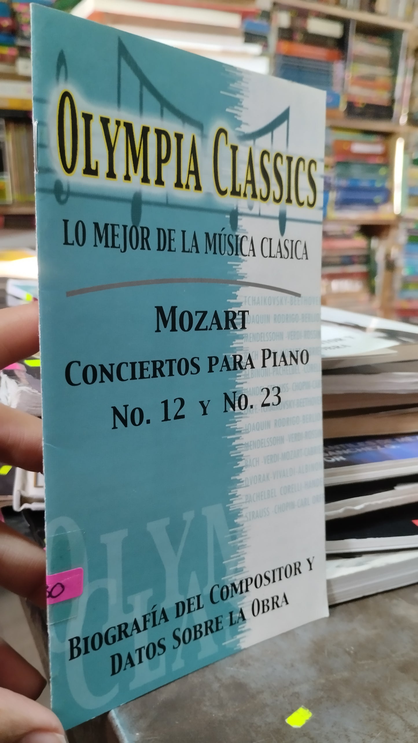 MOZART CONCIERTOS PARA PIANO NO 12 Y NO 23 LIBRO USADO MUSICA ALDAMA