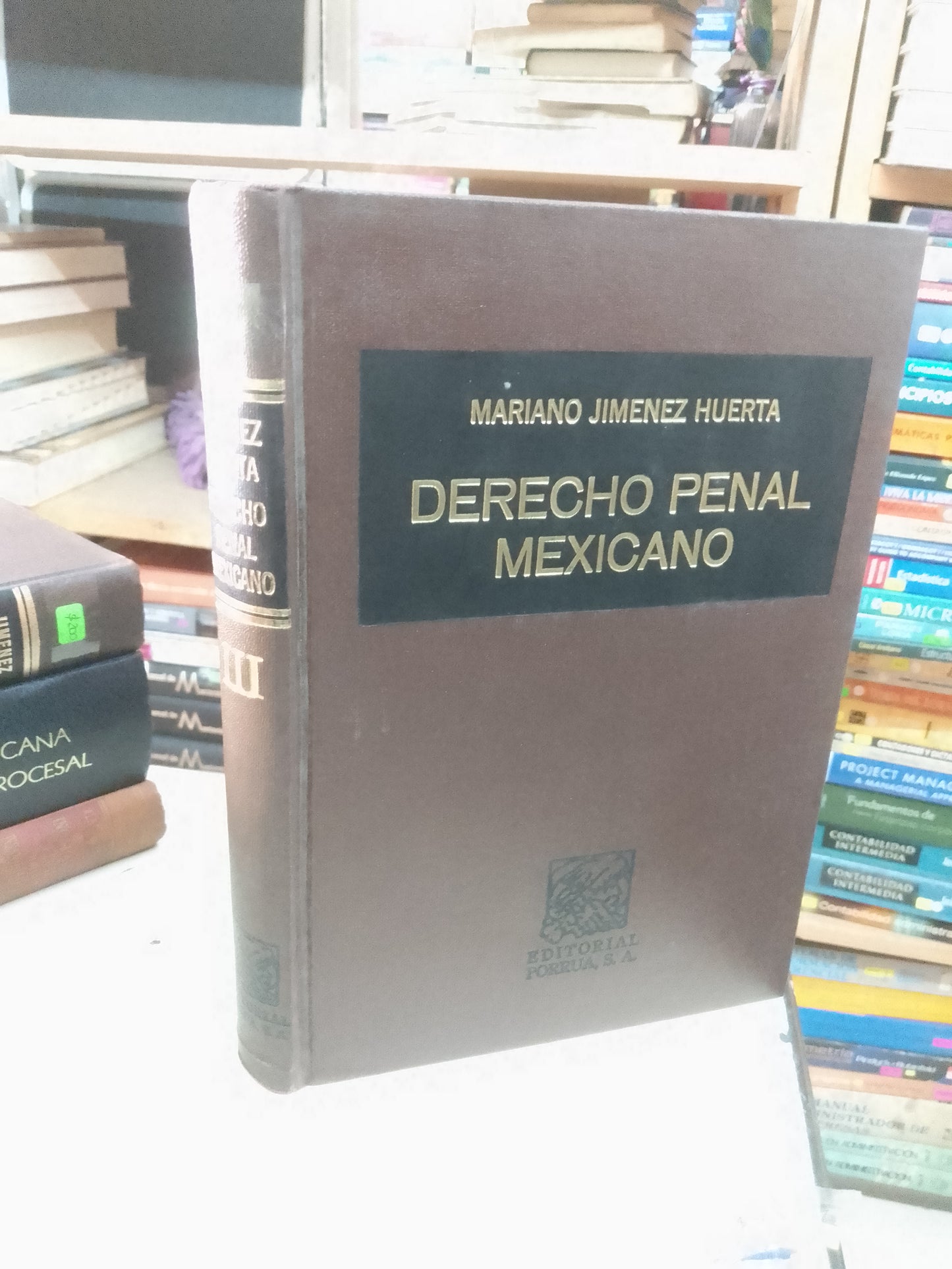 DERECHO PENAL MEXICANO TOMO III POR MARIANO JIMÉNEZ HUERTA USADO DERECHO LITERARIO 207