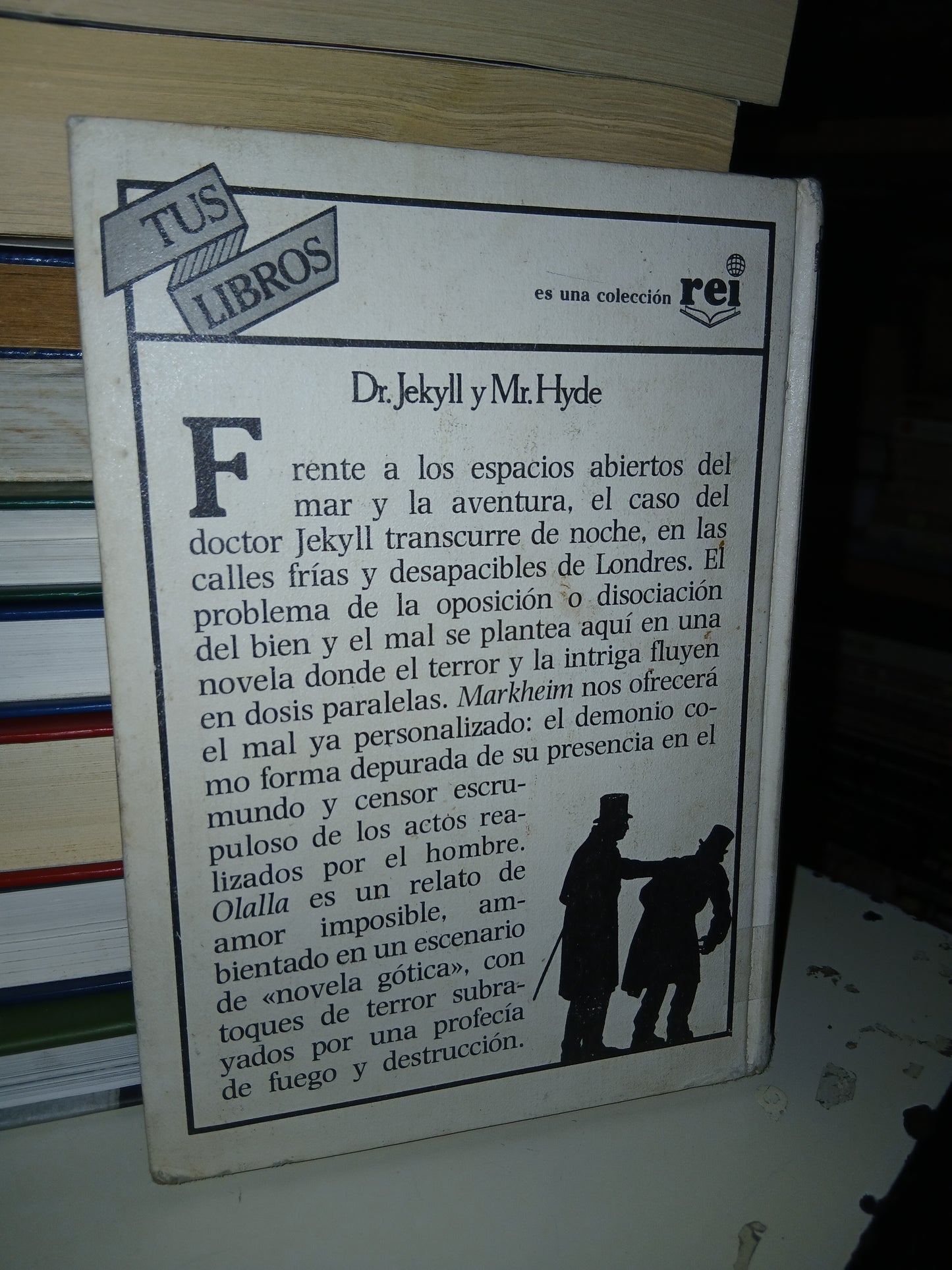 EL EXTRAÑO CASO DEL DR. JEKYLL Y MR. HYDE POR ROBERT L. STEVENSON USADO NOVELA LITERARIO 207