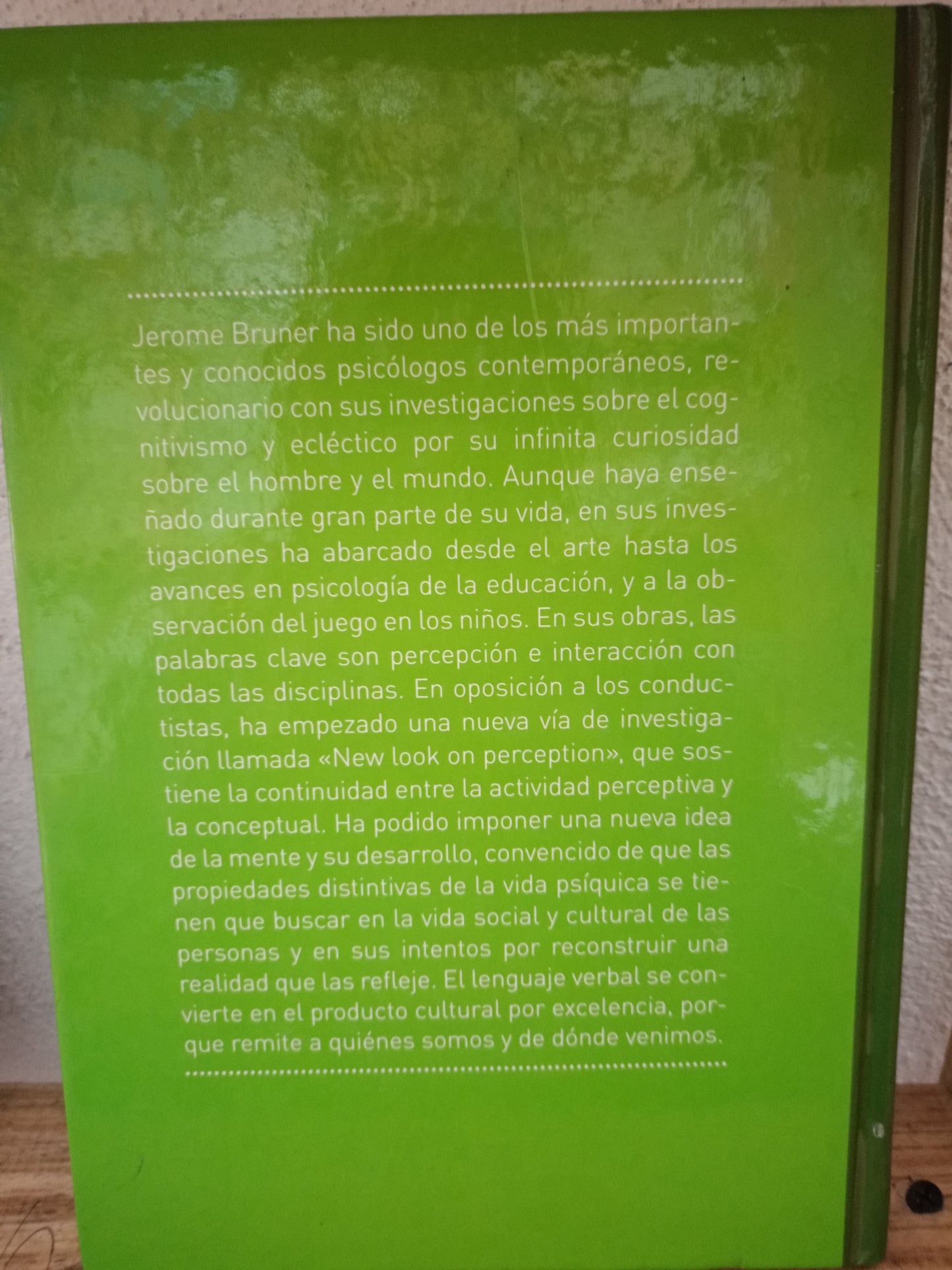 JEROME BRUNER LA PSICOLOGIA CULTURAL USADO PSICOLOGÍA LITERARIO 305